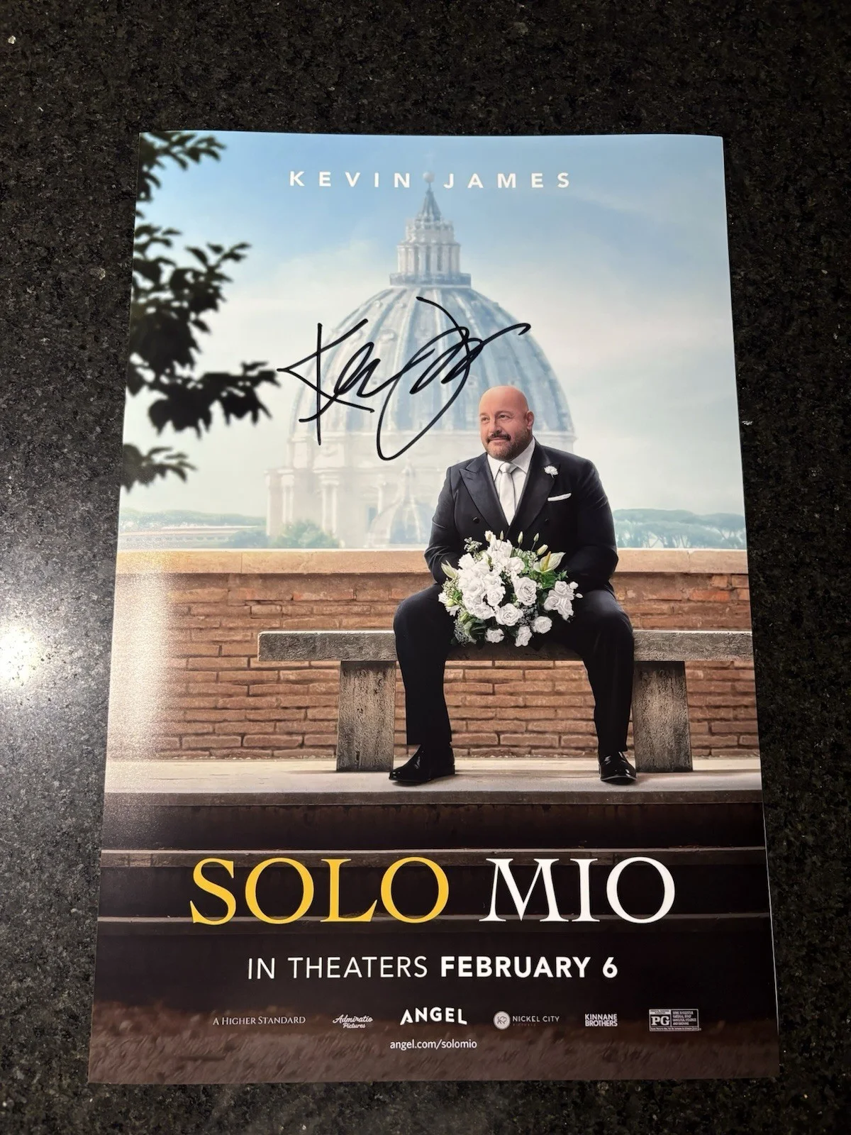 Kevin James — Kevin James Signed Autographed Solo Mio 12x18 Official Movie Poster Cover NEW, изображение 4