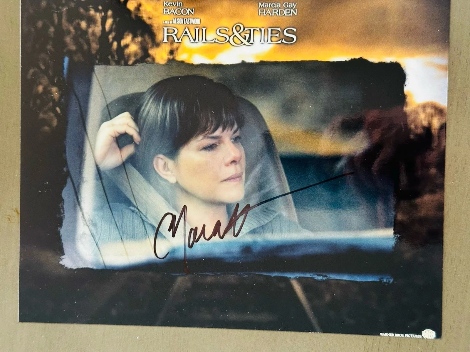 Marcia Gay Harden — Marcia Gay Harden signed Rails & Ties 8x10 photo In Person.