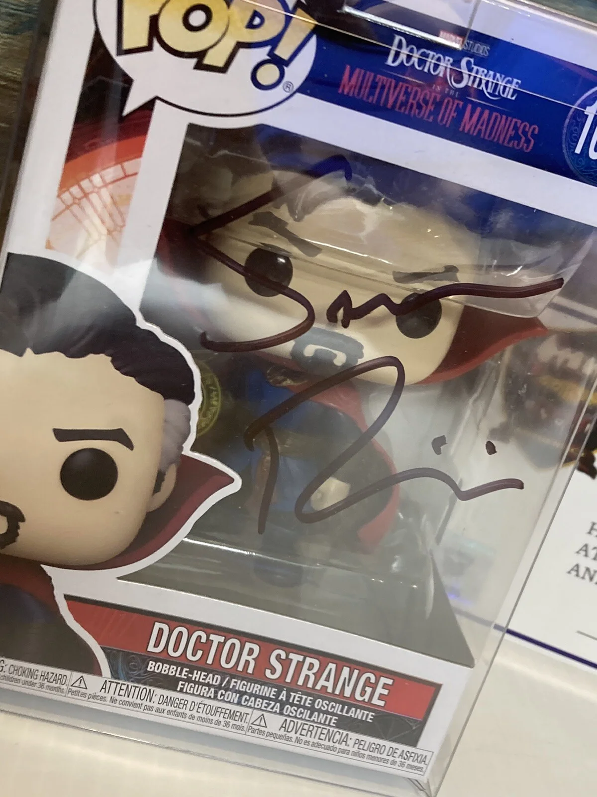 SAM RAIMI Signed Funko POP Doctor Strange 1000 Autographed With COA, image 3