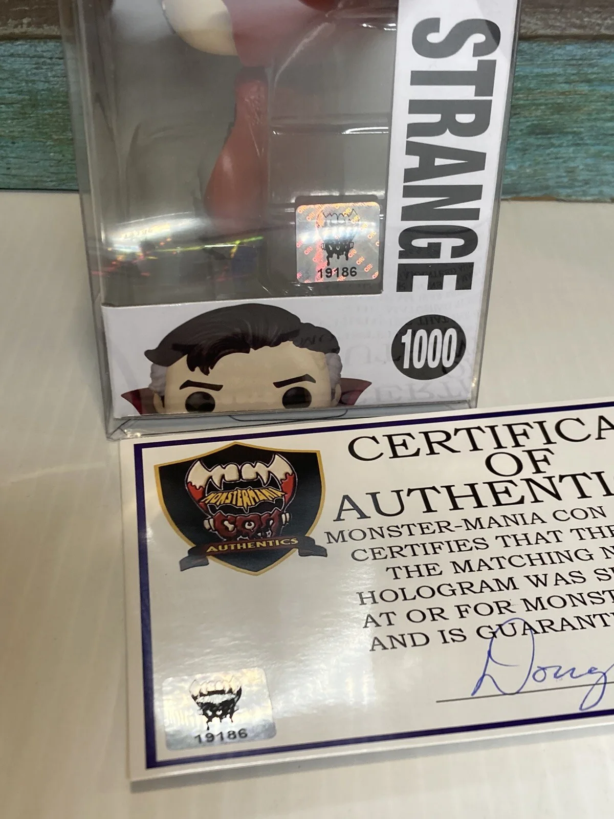 SAM RAIMI Signed Funko POP Doctor Strange 1000 Autographed With COA, image 5