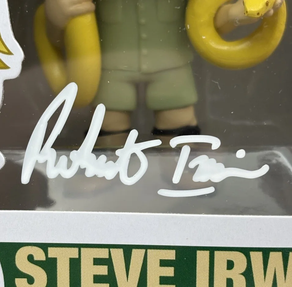 Robert Irwin — Robert Irwin Signed Autographed Steve Irwin Crocodile Hunter Funko POP FigureJSA, image 3