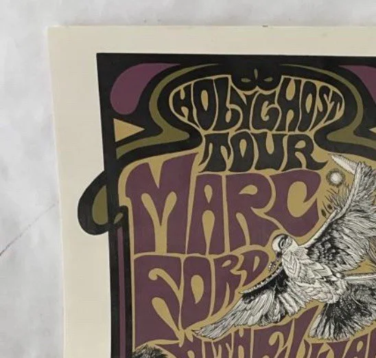 ONE Vintage Marc Ford Holy Ghost Tour 2014 Music Concert Poster 18x12”, изображение 2