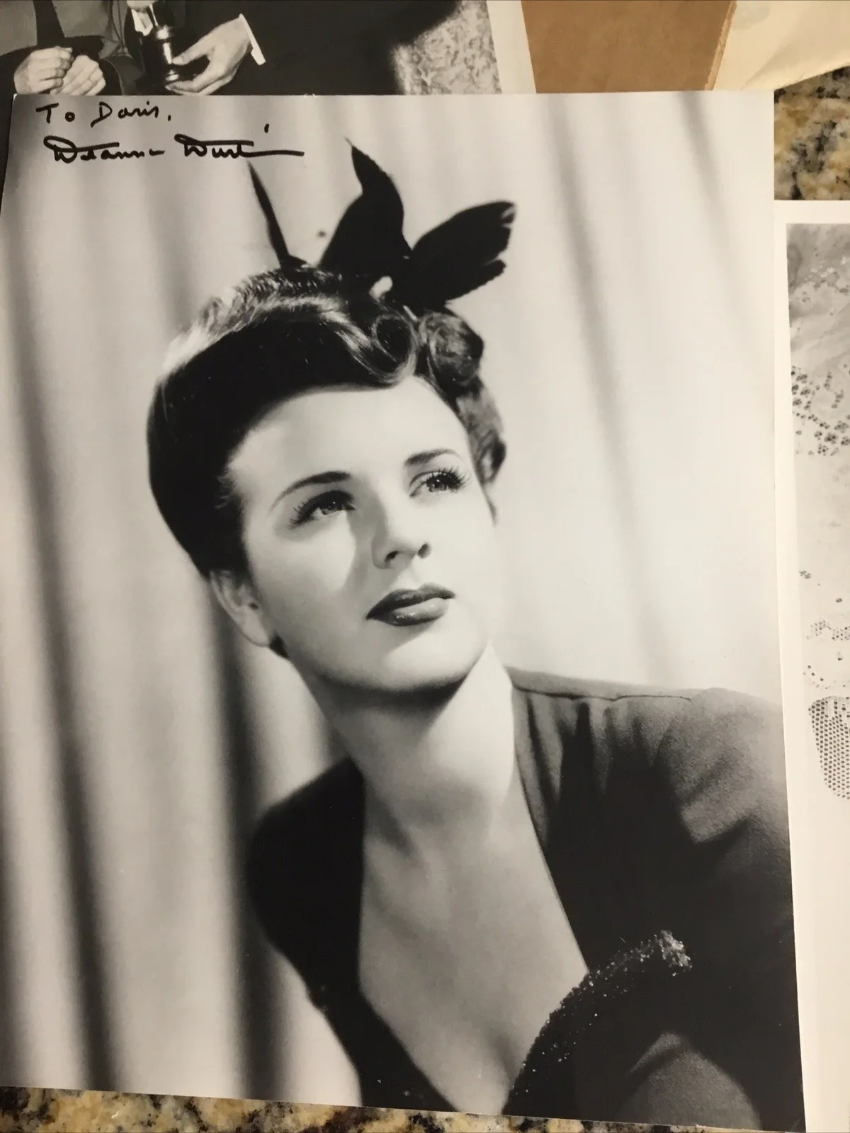 Deanna Durbin — Deanna Durbin Vintage Universal Studios Portrait Autographed Three Pictures., изображение 4