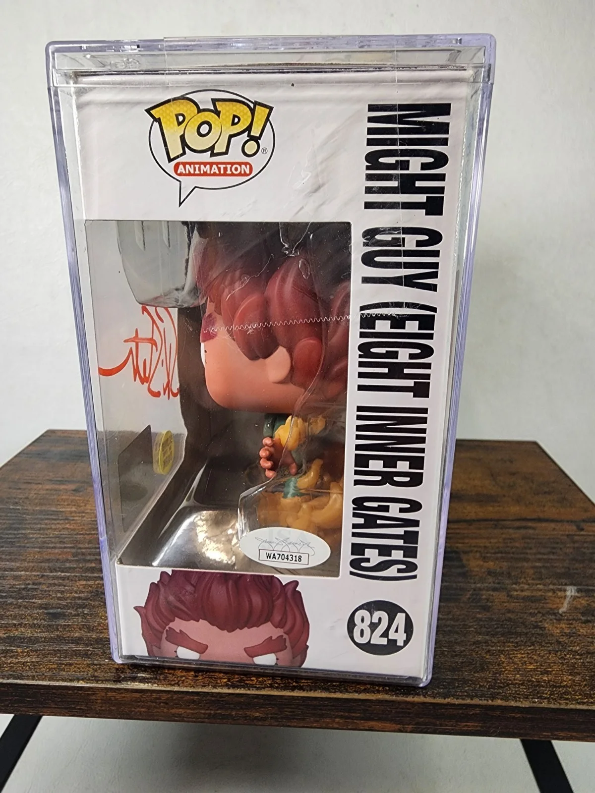 Skip Stellrecht — Might Guy Autograph Funko Pop Naruto Skip Stellrecht Signed Eight JSA COA 079, изображение 4