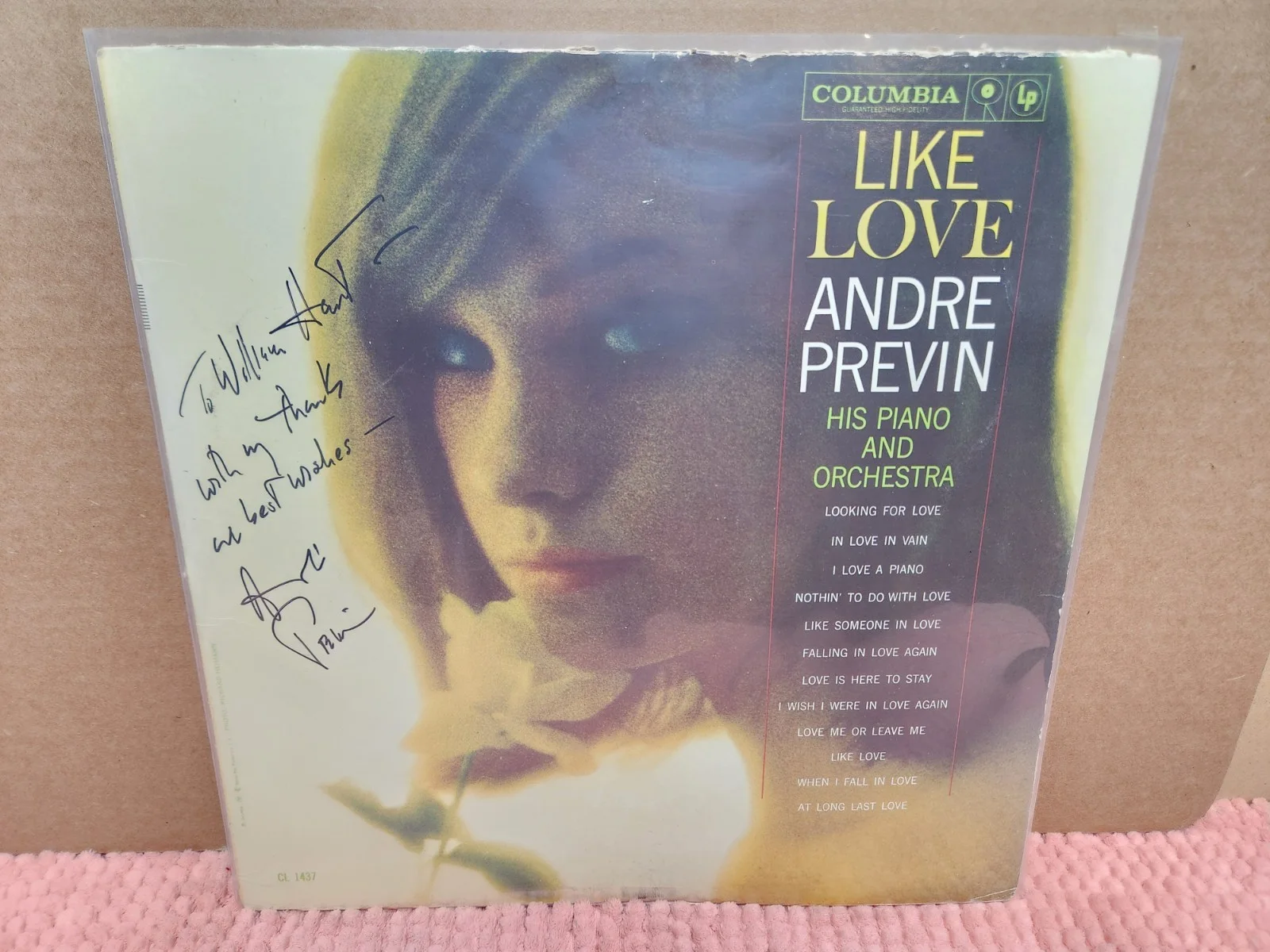 André Previn AUTOGRAPHED SIGNED Vinyl Album "Like Love" Conductor & Pianist, изображение 4