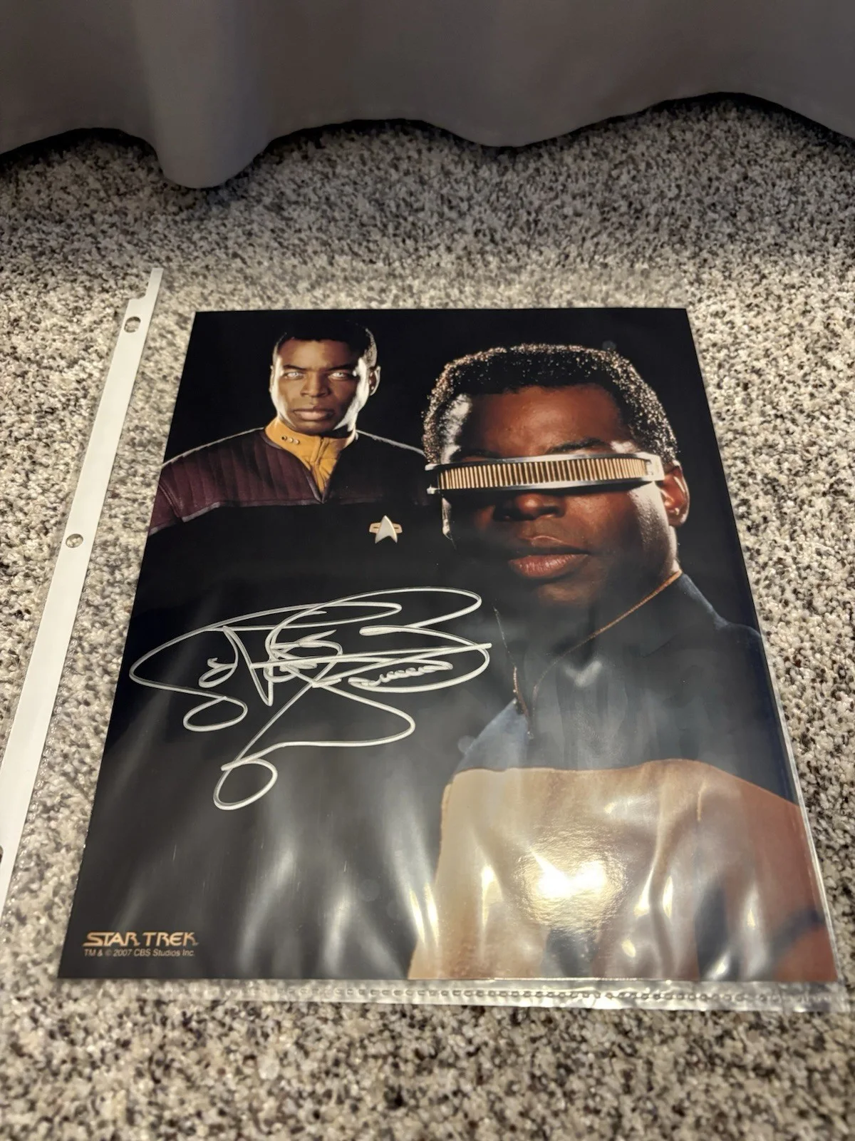 LeVar Burton — SIGNED Photo Of LeVar Burton From Star Trek