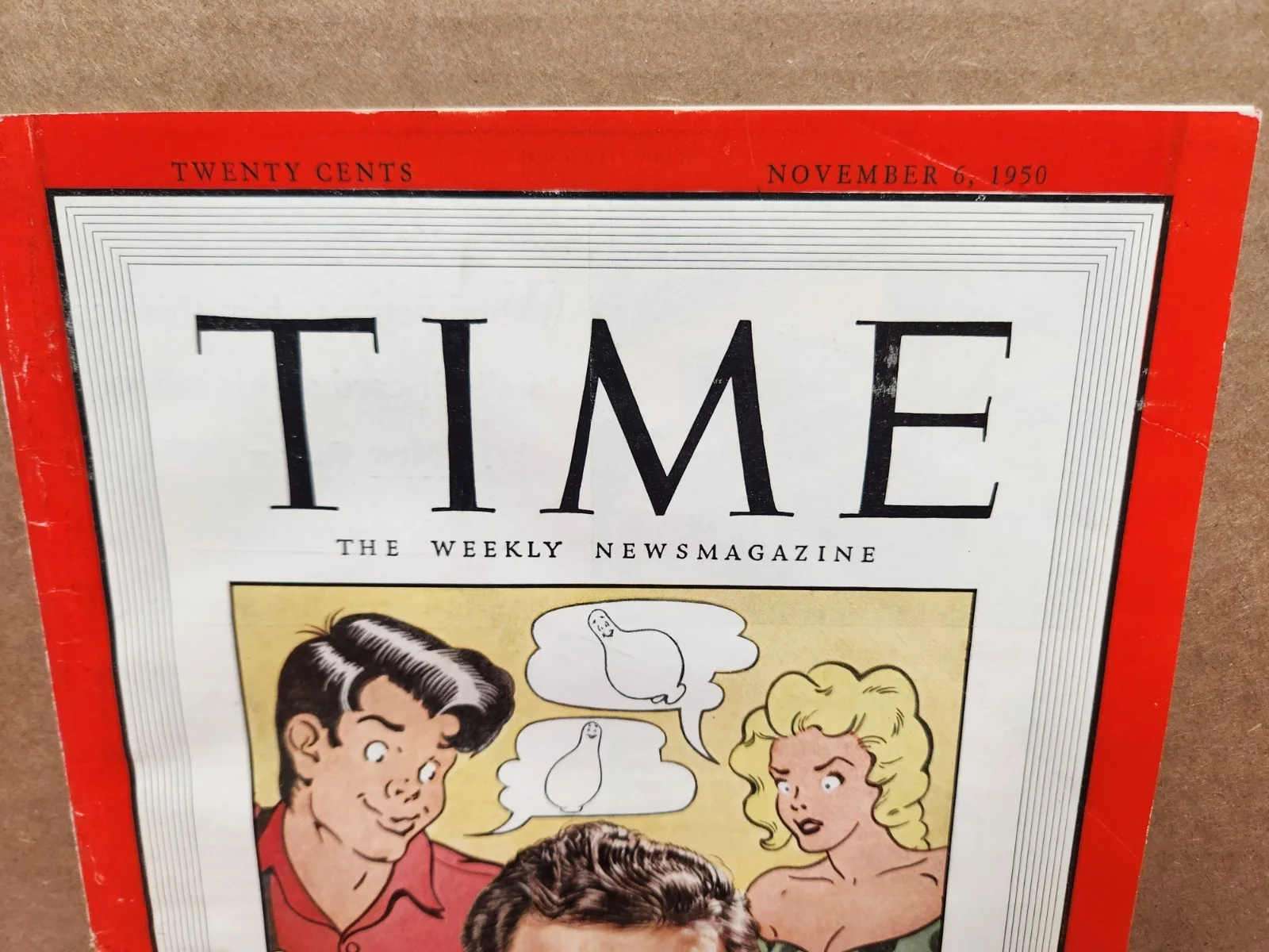 AL CAPP — Al Capp AUTOGRAPH Index Card & 1950 Time Magazine Cover AL Capp Cartoonist, изображение 3