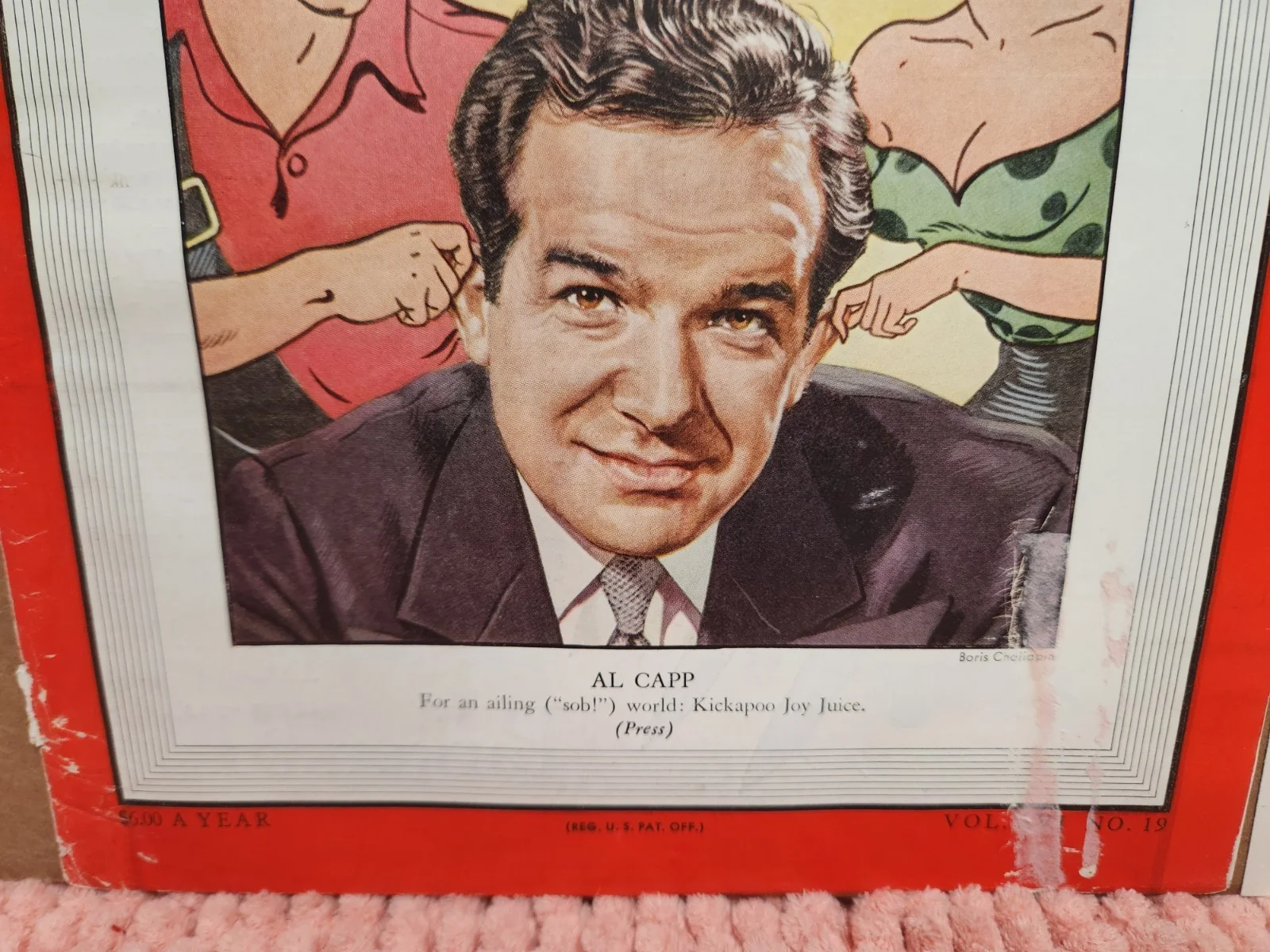 AL CAPP — Al Capp AUTOGRAPH Index Card & 1950 Time Magazine Cover AL Capp Cartoonist, изображение 4