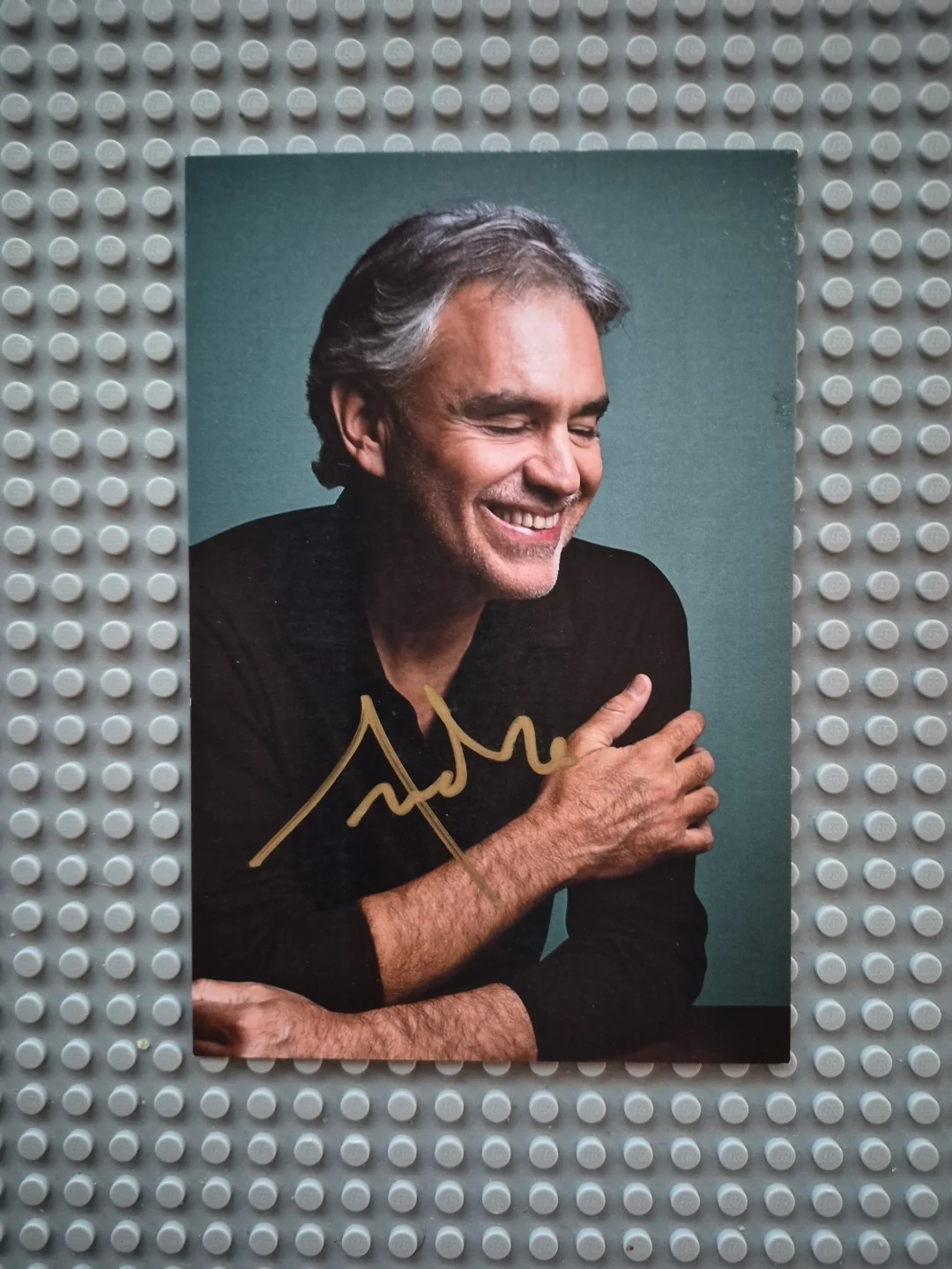 ANDREA BOCELLI Opera Singer, Signed, autograph,photo 4x6 color No Inscription, изображение 2