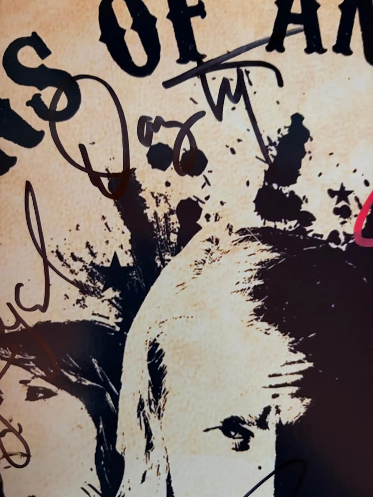 MARK BOONE Jr, COATES, FLANAGAN, HUNNAM, ROSSI, SAGAL, TREJO — SONS OF ANARCHY CAST SIGNED POSTER BOONE COATES FLANAGAN HUNNAM ROSSI X7 PSA, изображение 3