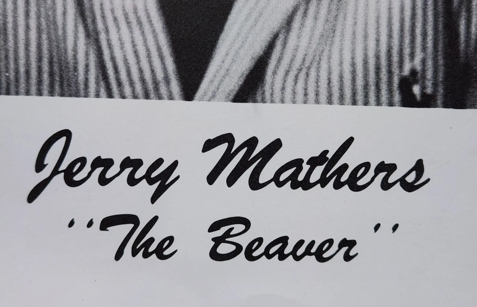 Jerry Mathers — Jerry Mathers Signed B&W LithoPrint KKHT 98.7 The Heart Actor Leave It To Beaver, изображение 3
