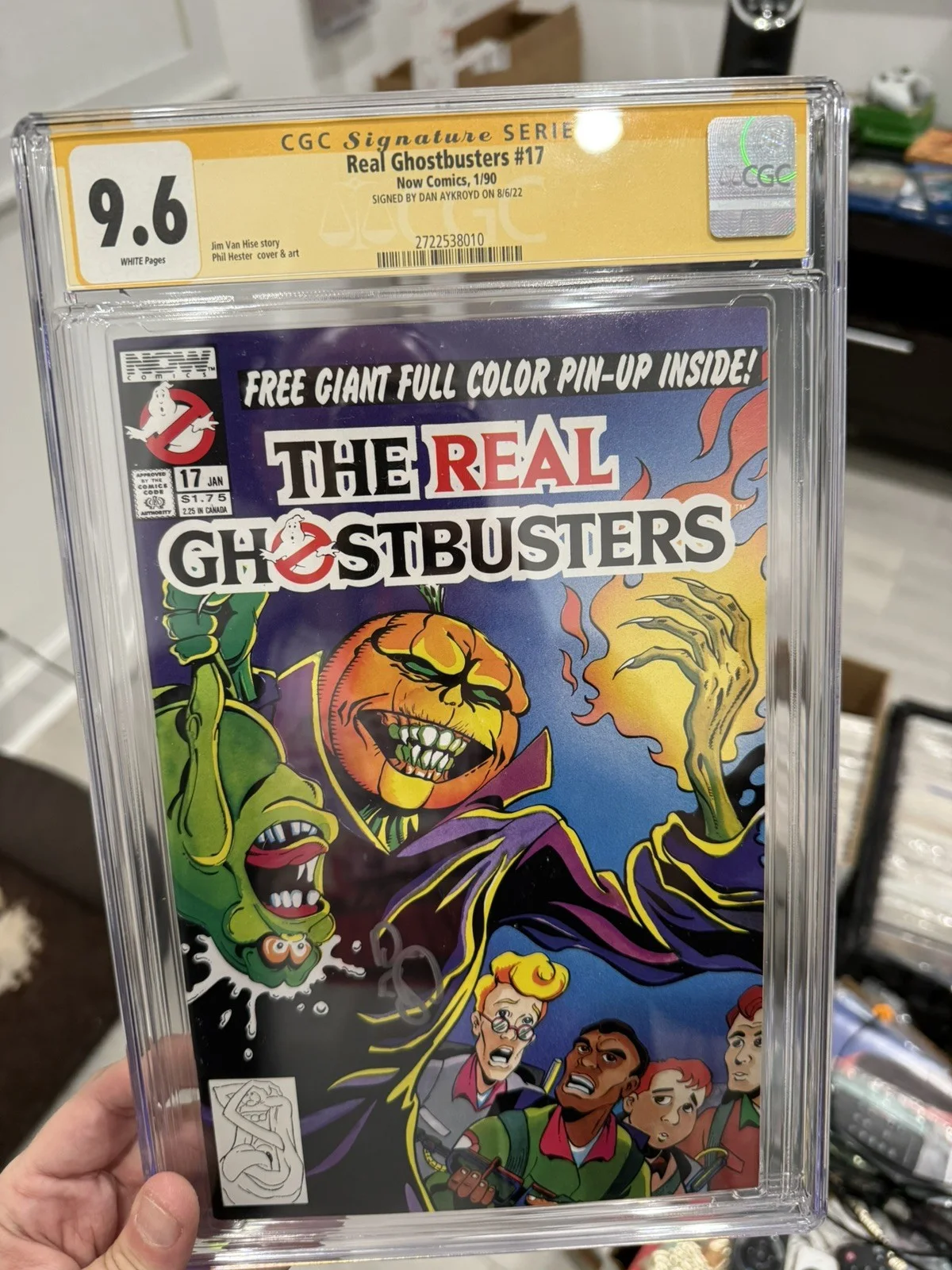 Dan AYKROYD — Real Ghostbusters #17 Dan Aykroyd Signed CGC SS 9.6 WP 1st Cover & App SAM HAIN, изображение 2