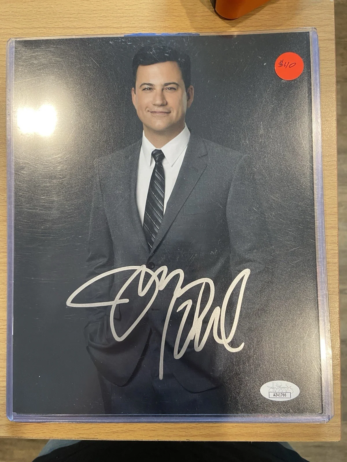 Jimmy Kimmel — Jimmy Kimmel Autographed 8x10 The Tonight Show JSA COA