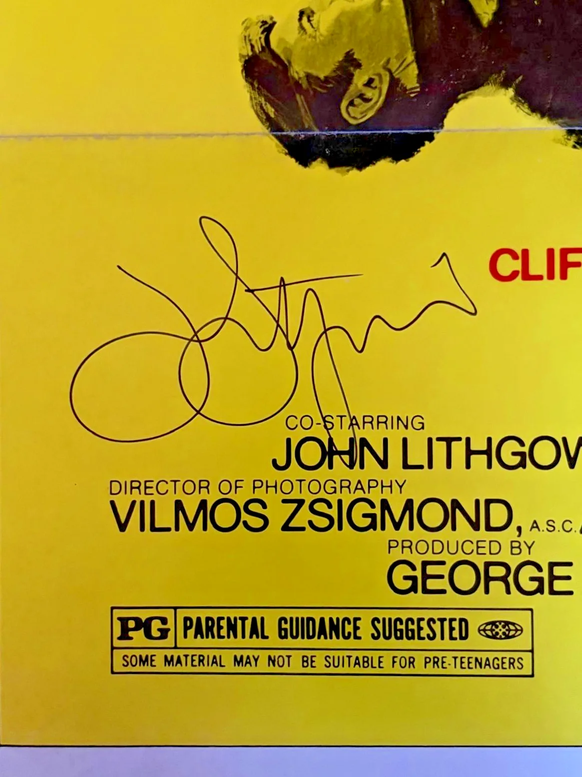 John Lithgow — JOHN LITHGOW SIGNED AUTOGRAPHED FULL SIZE MOVIE POSTER RARE OBSESSION PSA B, image 2