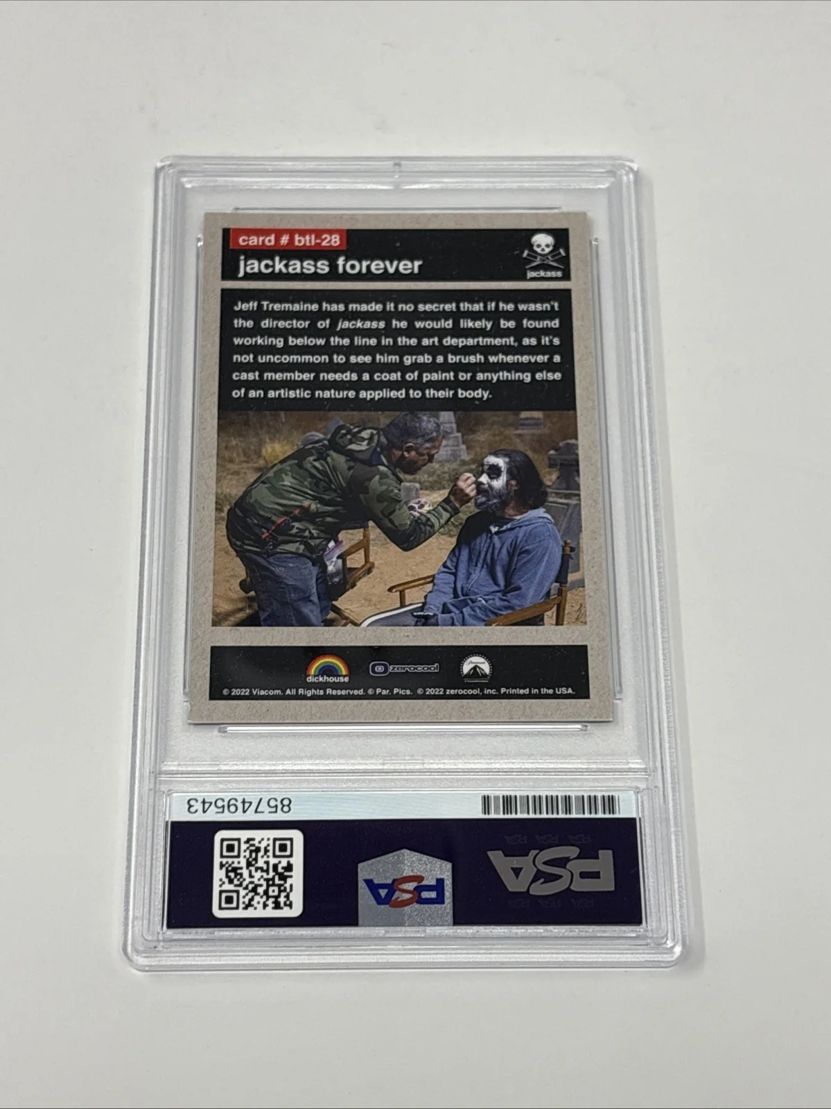 Jason Acuna Wee Man — Jason Acuna Wee Man Signed 2022 Zero Cool IP Auto PSA/DNA Jackass, image 3