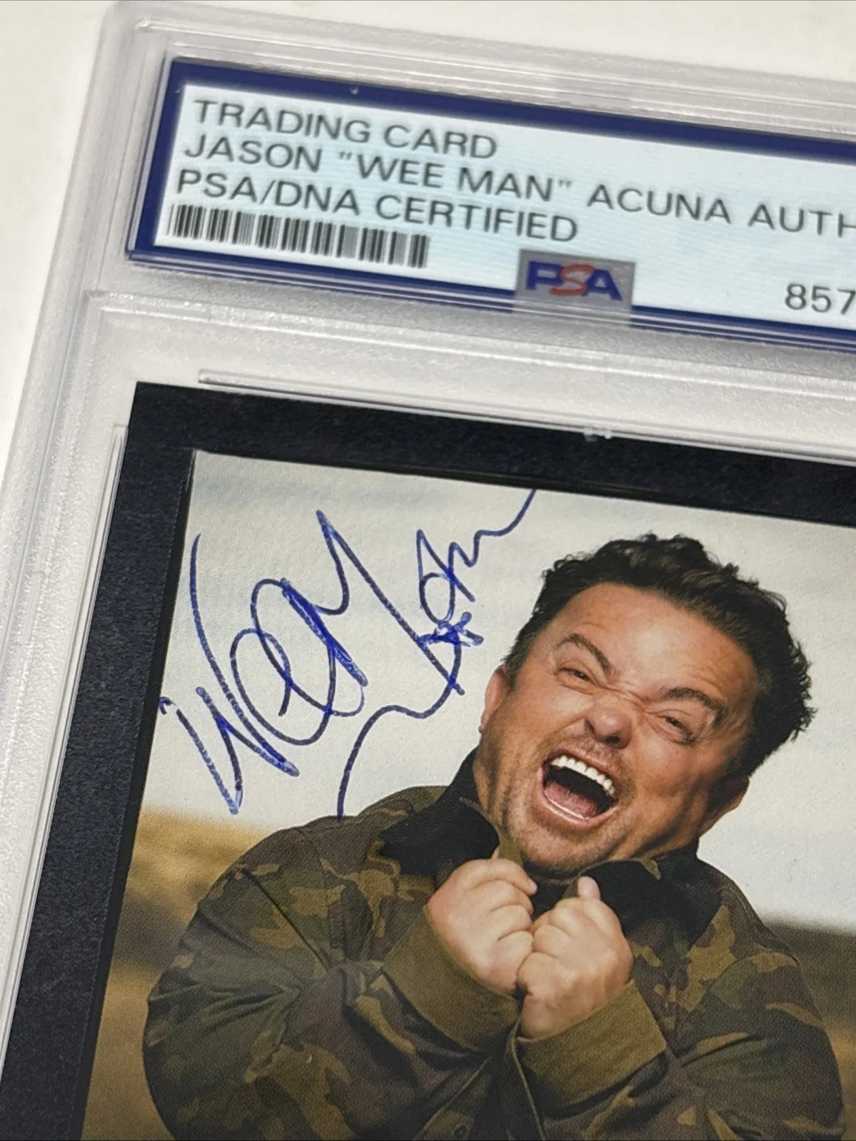 Jason Acuna Wee Man — Jason Acuna Wee Man Signed 2022 Zero Cool IP Auto PSA/DNA Jackass, image 2