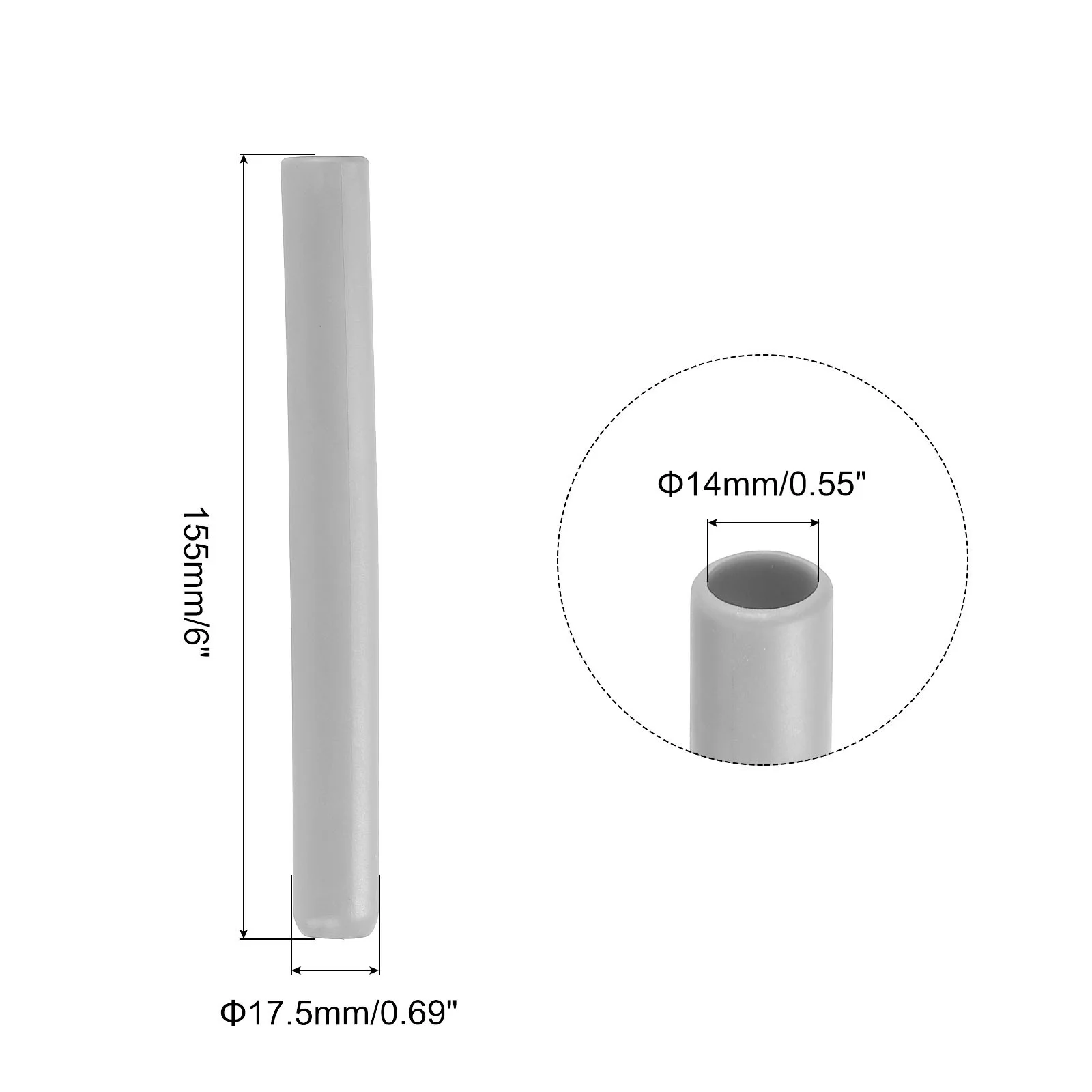 Drumstick Grips Anti Slip Handles Wrap for Drumming Instrument Grey 2pcs, image 2