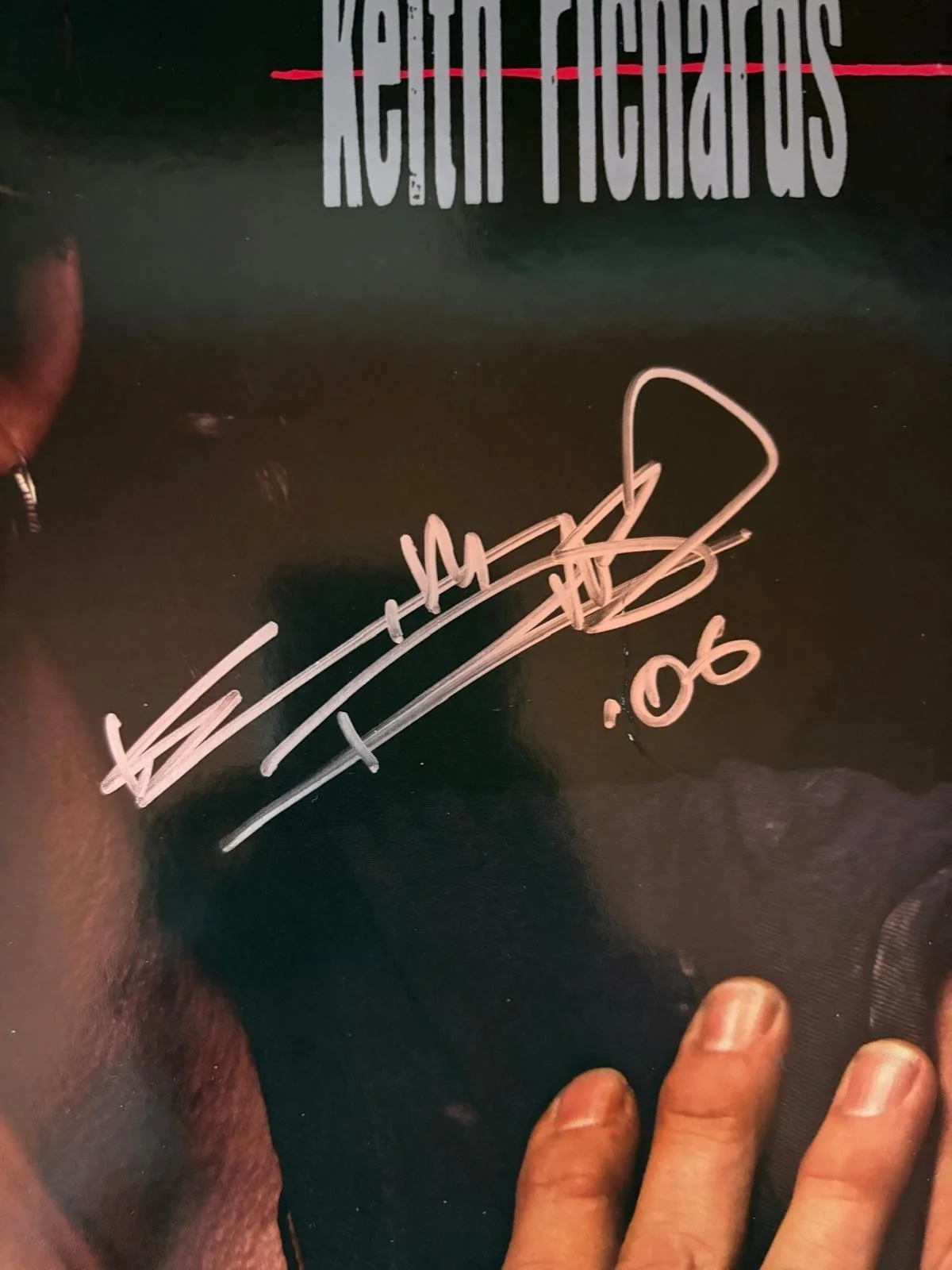 Keith Richards — KEITH RICHARDS SIGNED AUTOGRAPHED ALBUM ROLLING STONES JAGGER TALK IS CHEAP PSA, image 2