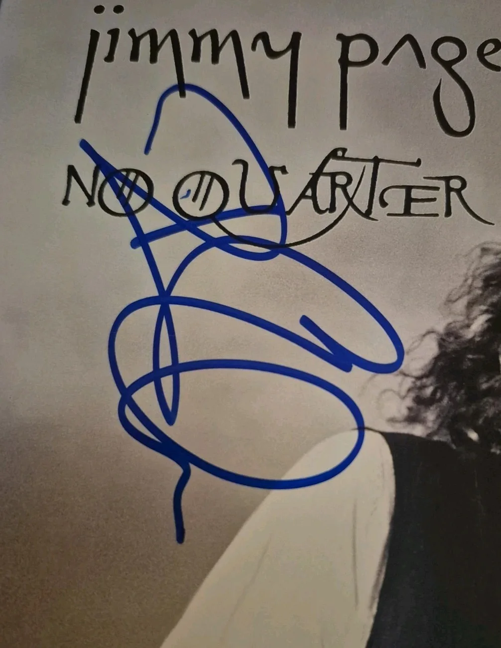 Robert Plant Jimmy Page Led Zeppelin Signed Autographed Lp No Quarter Rare, image 3