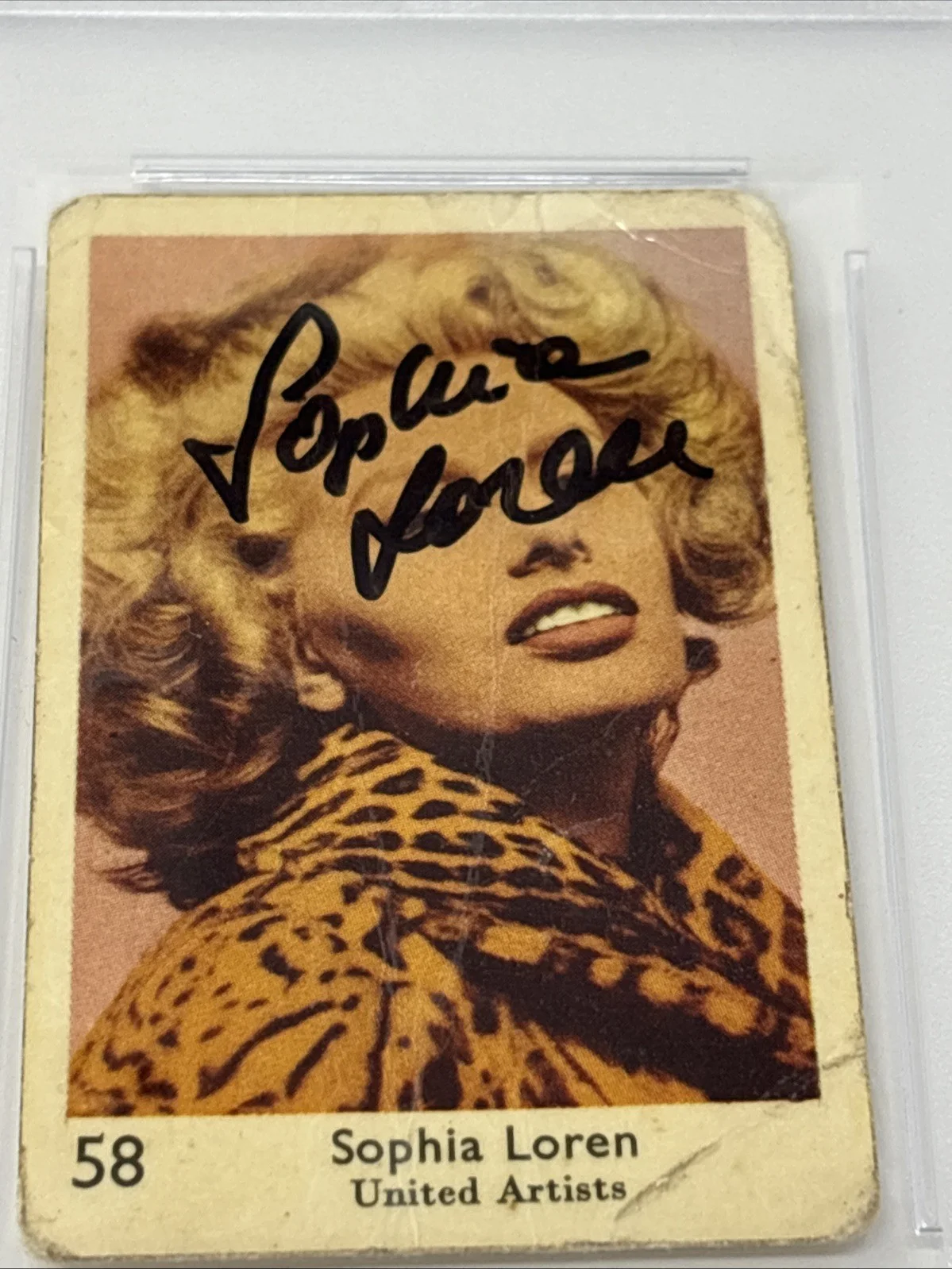 Sophia Loren — Sophia Loren - AUTOGRAPHED TRADING CARD - PSA/DNA Certified, изображение 2