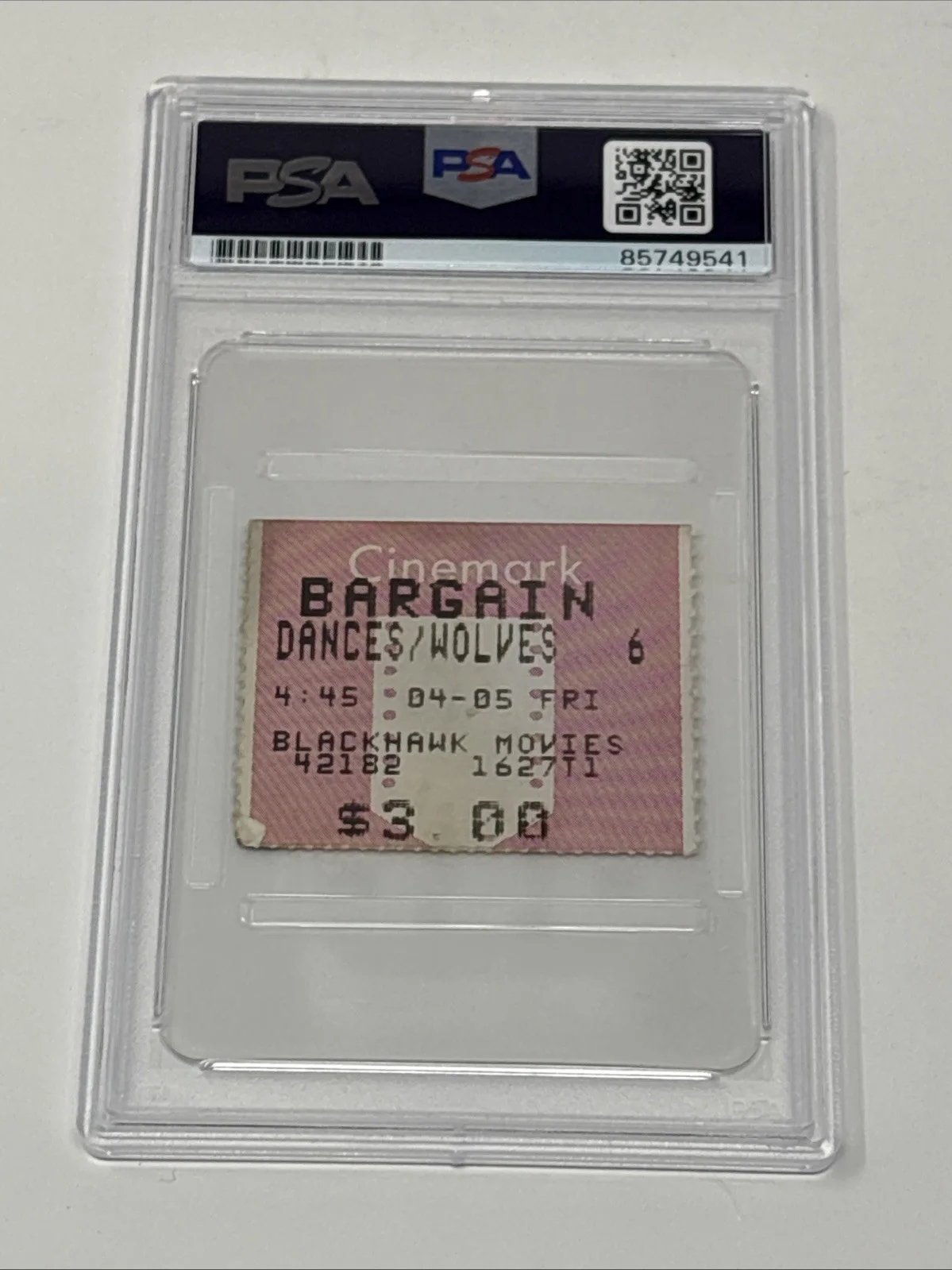 Wes Studi — Wes Studi Signed Dances With Wolves Movie Ticket PSA DNA Rare!, image 3