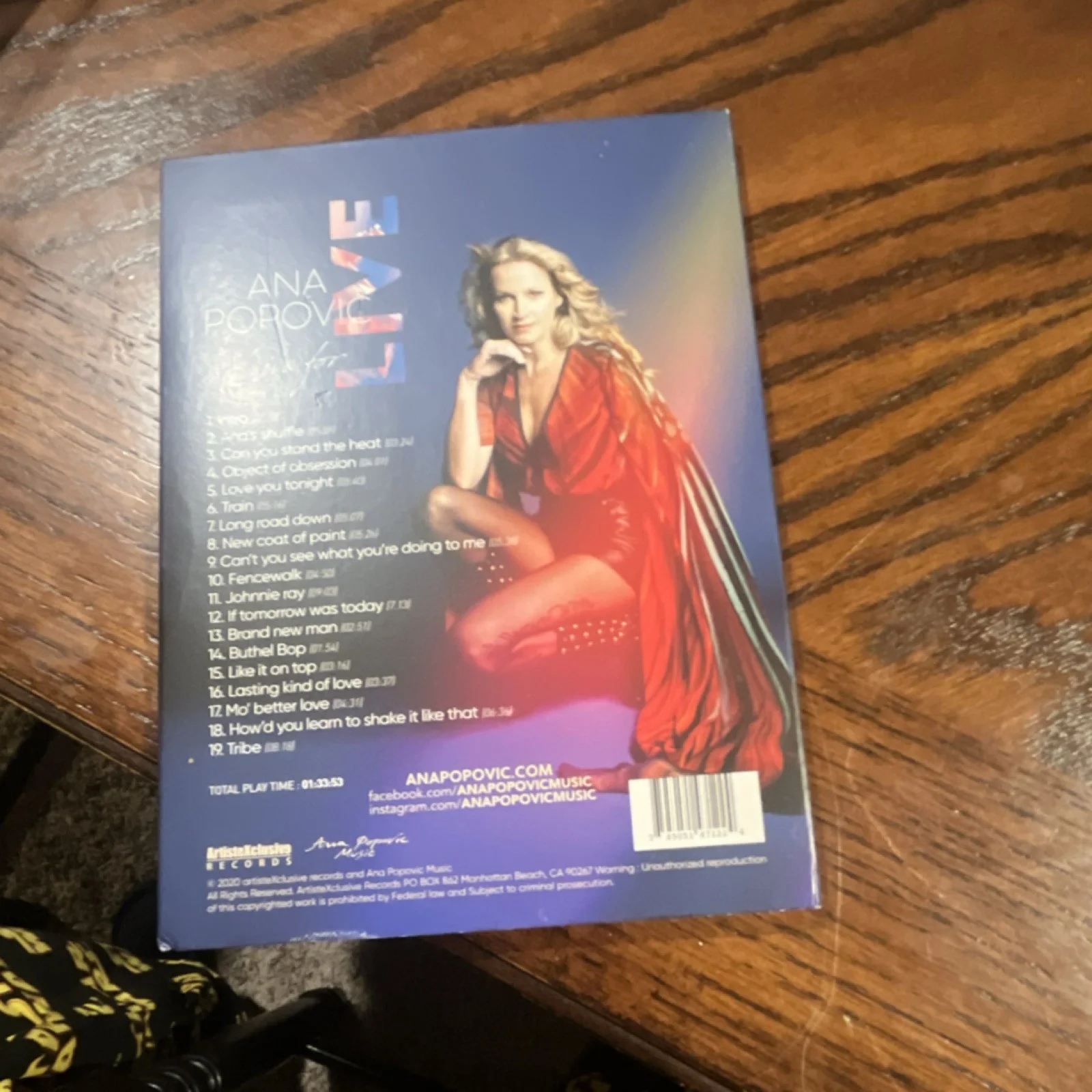 Ana Popovic Live Signed CD & Booklet Original Autographed Music Collectible, image 2