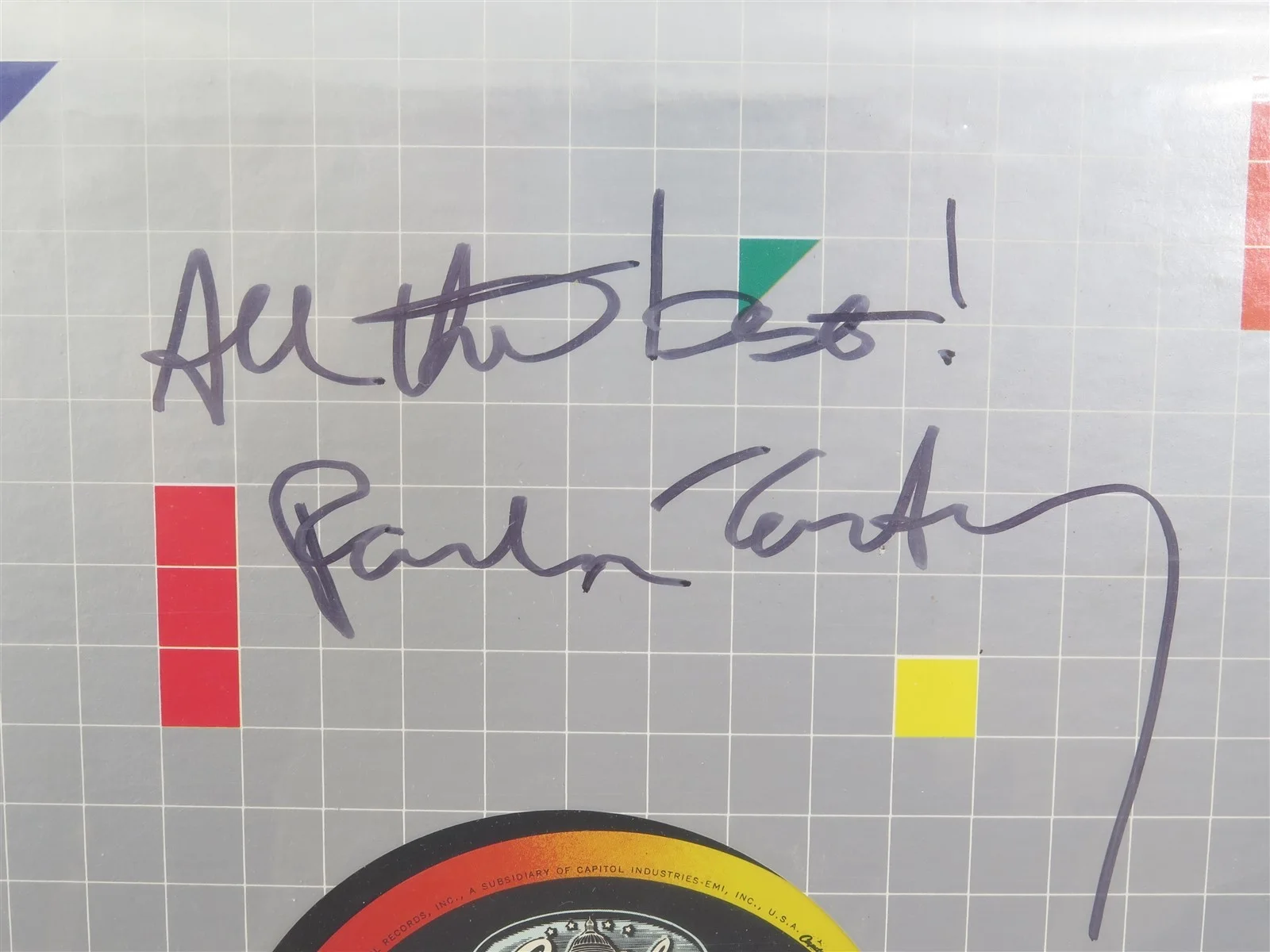 SIGNED Paul McCartney Pretty Little Head Record LP Cover 1986 SPRO-9928, image 2