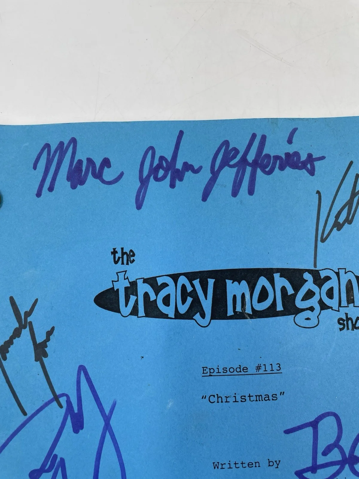 Tracy Morgan, Katt Williams, John Witherspoon — Tracy Morgan Show Autographed Script Tracy Morgan Katt Williams John Witherspoon, image 2