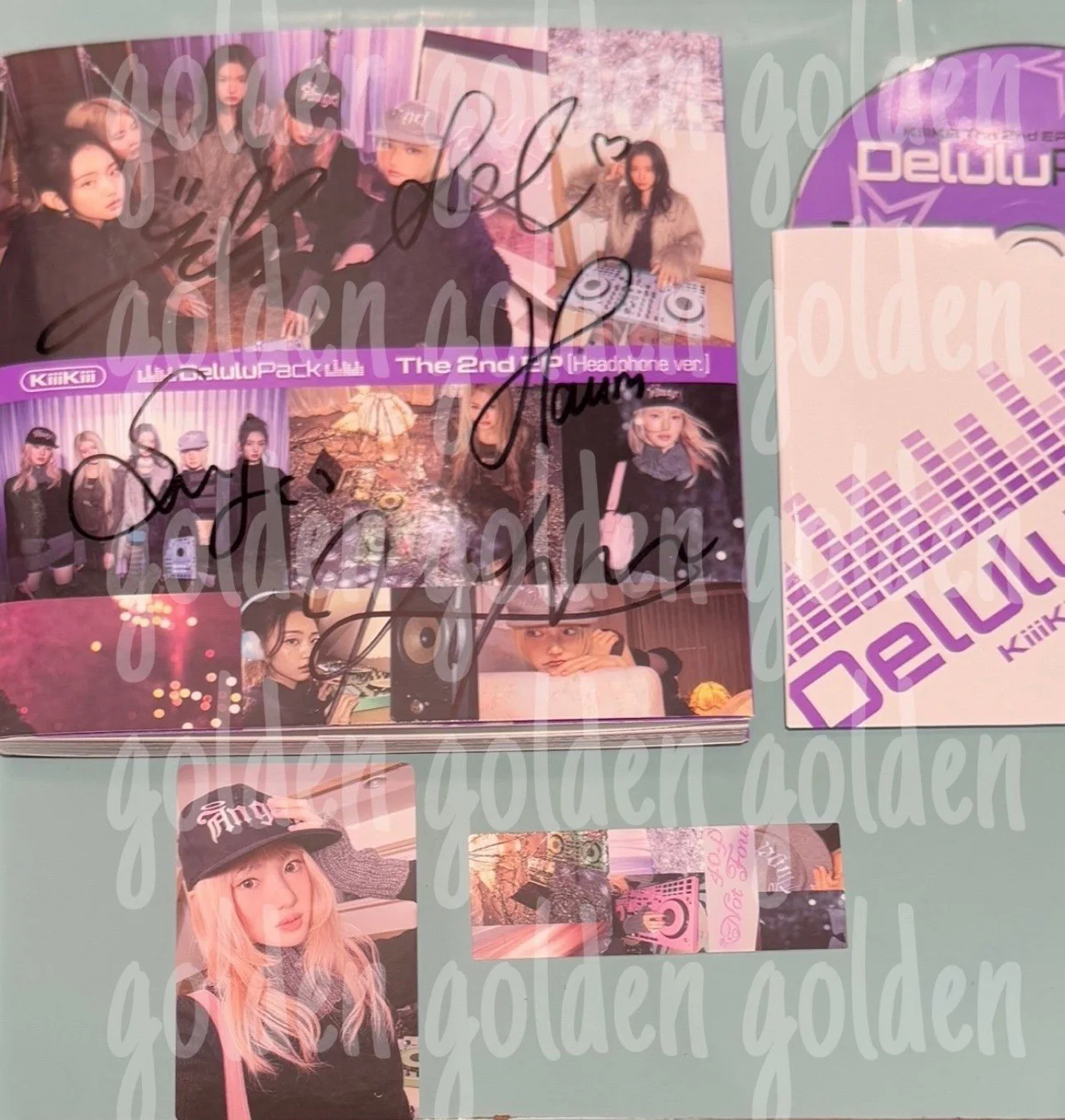 KiiiKiii - Delulu Pack [Headphones Ver.] 2nd EP Album Signed CD, image 3