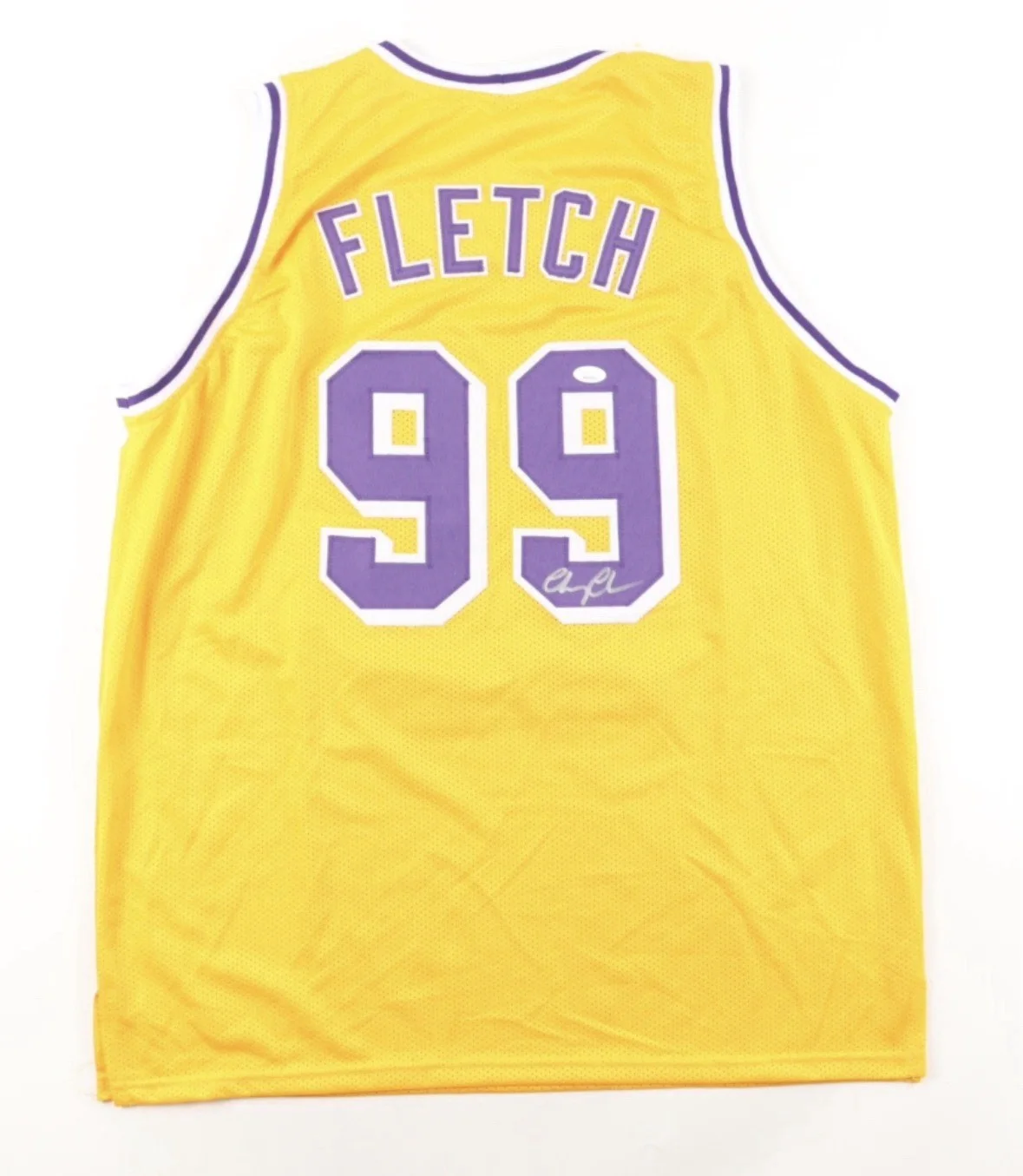 CHEVY CHASE signed (FLETCH) Los Angeles Lakers Custom #99 basketball jersey JSA, изображение 2