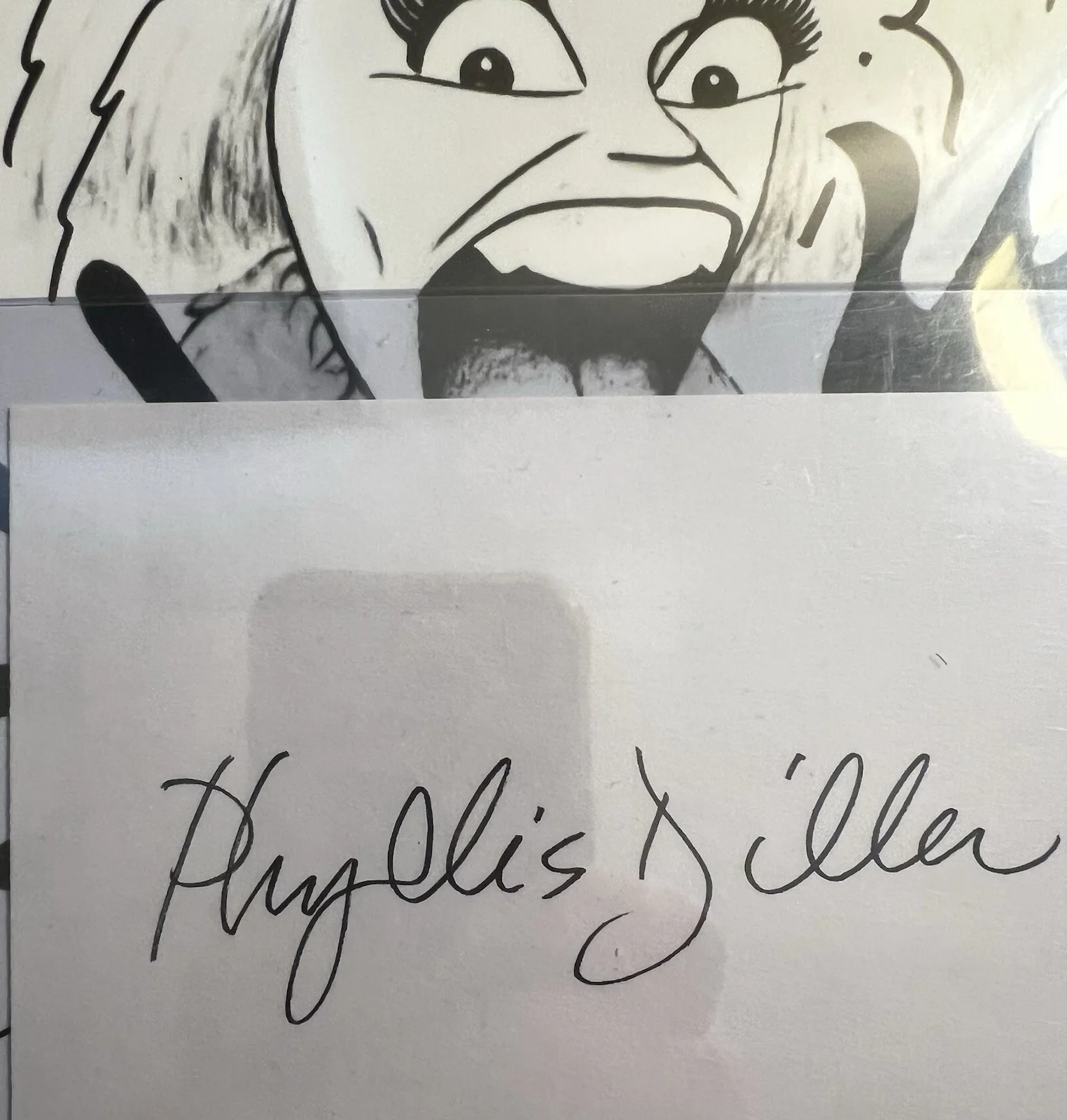 PHYLISS DILLER BECKETT CERTIFIED SIGNED CUT WITH (2) 8x10 PHOTOS 1000% AUTHENTIC, изображение 2