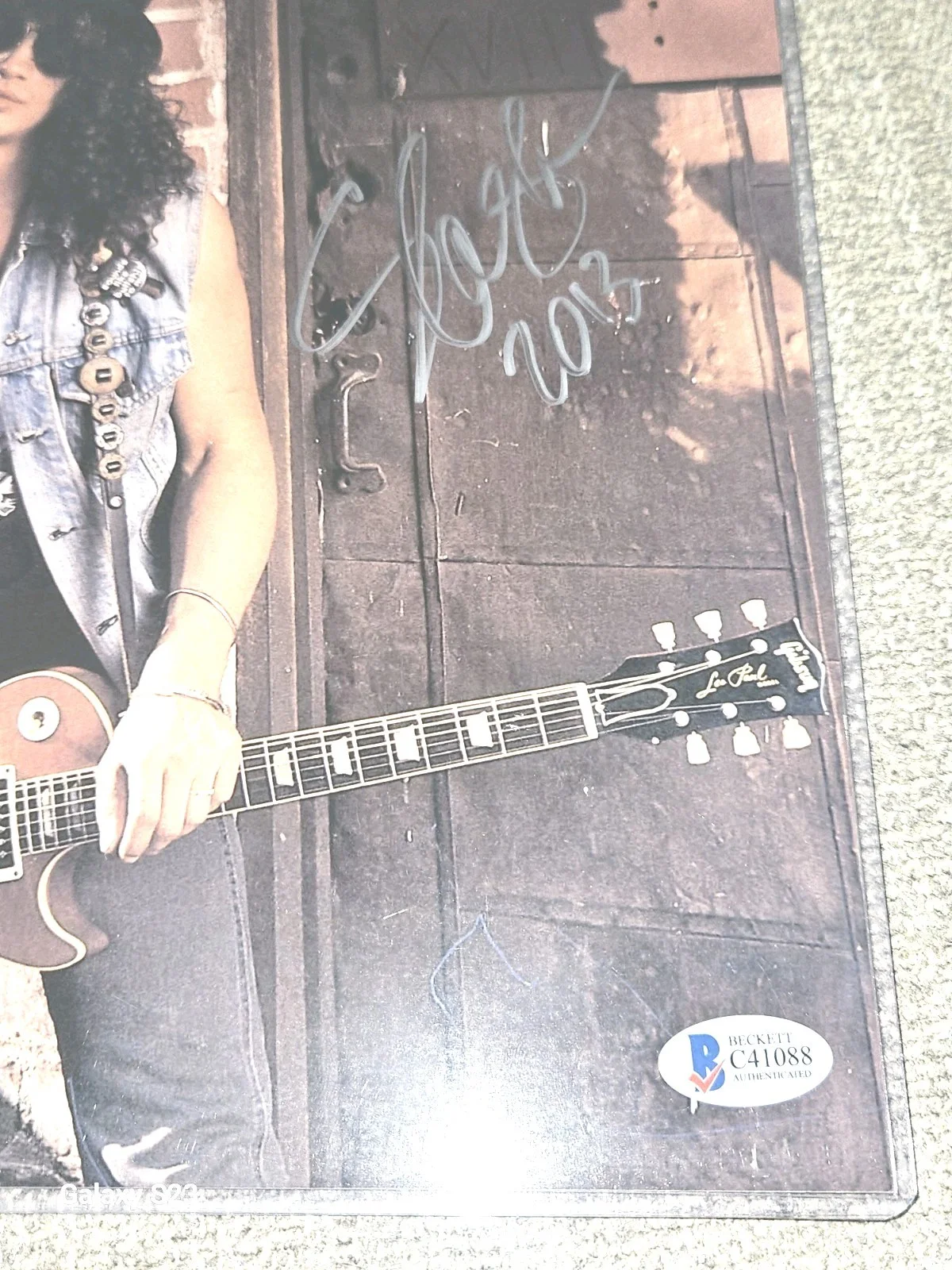 Slash Guns & Roses Signed Autographed 8x10 Photo BAS Beckett Certified COA, image 3