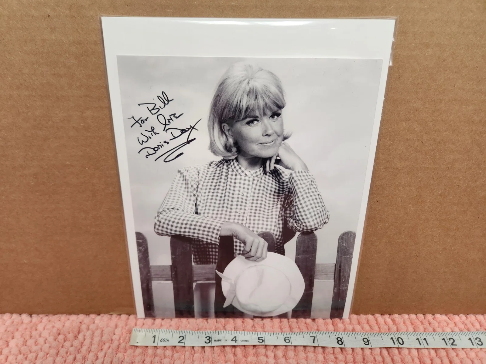 Doris Day AUTOGRAPH Hand SIGNED Photo Photo Black & White 8x10 Doris Day, изображение 4