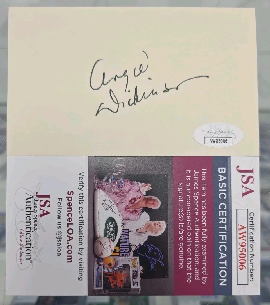 Angie Dickinson — Angie Dickinson Signed Index Card JSA Certified "Ocean's 11" 1960 & 2011 Movies, изображение 4