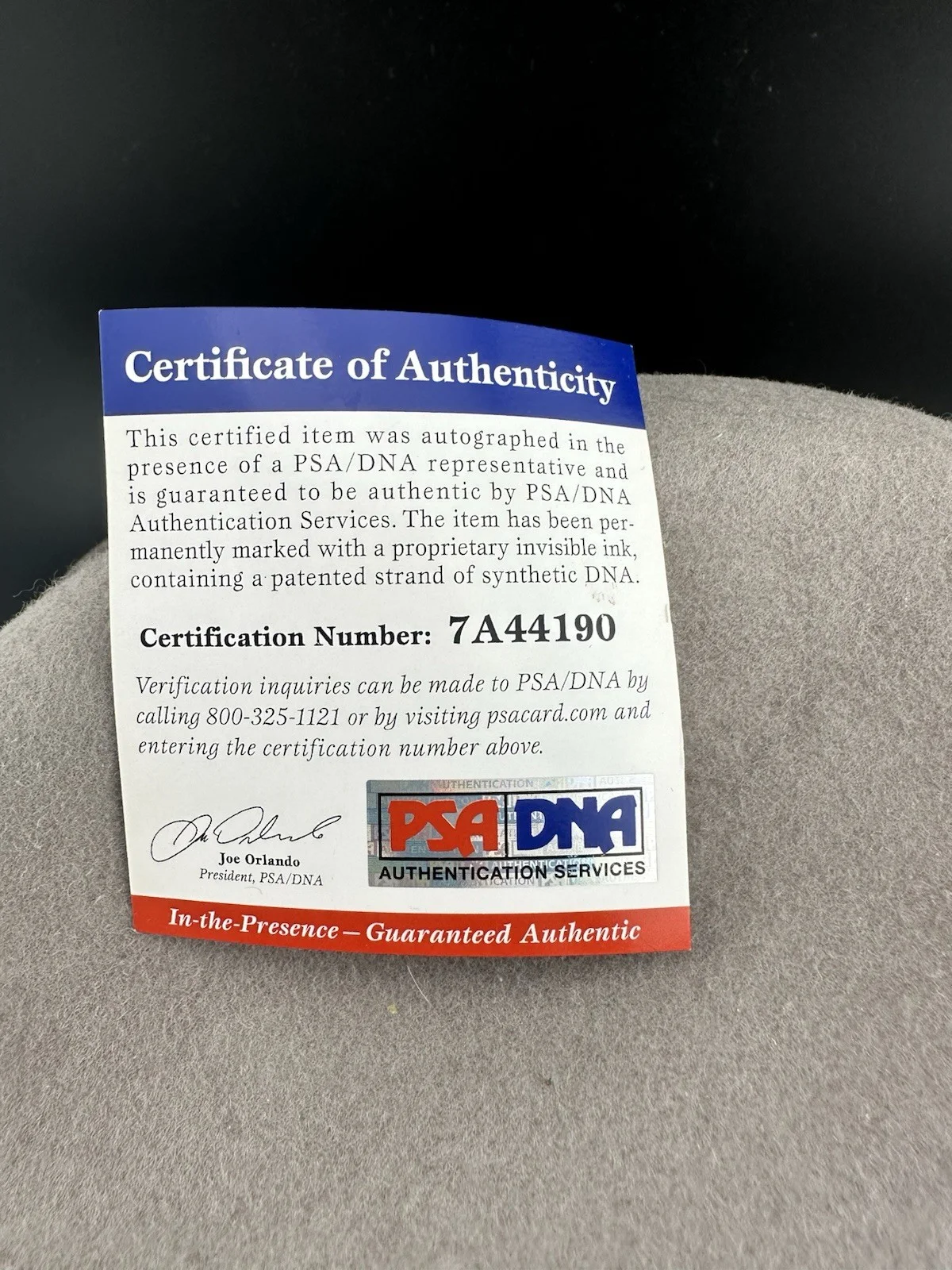 Al Pacino — Al Pacino Signed Autographed Scala Hat PSA DNA Authenticated Godfather, image 4