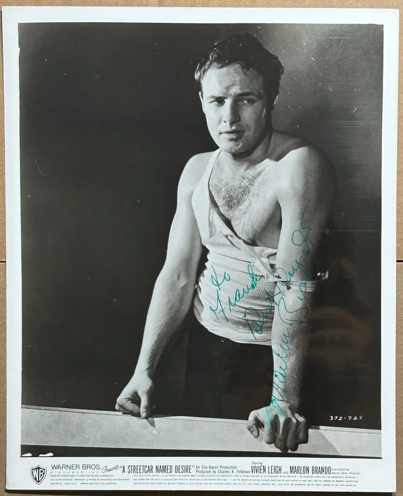 MARLON BRANDO—SIGNED Streetcar PHOTO w/COA—GODFATHER•TANGO•Chaplin—APOC NOW, изображение 4