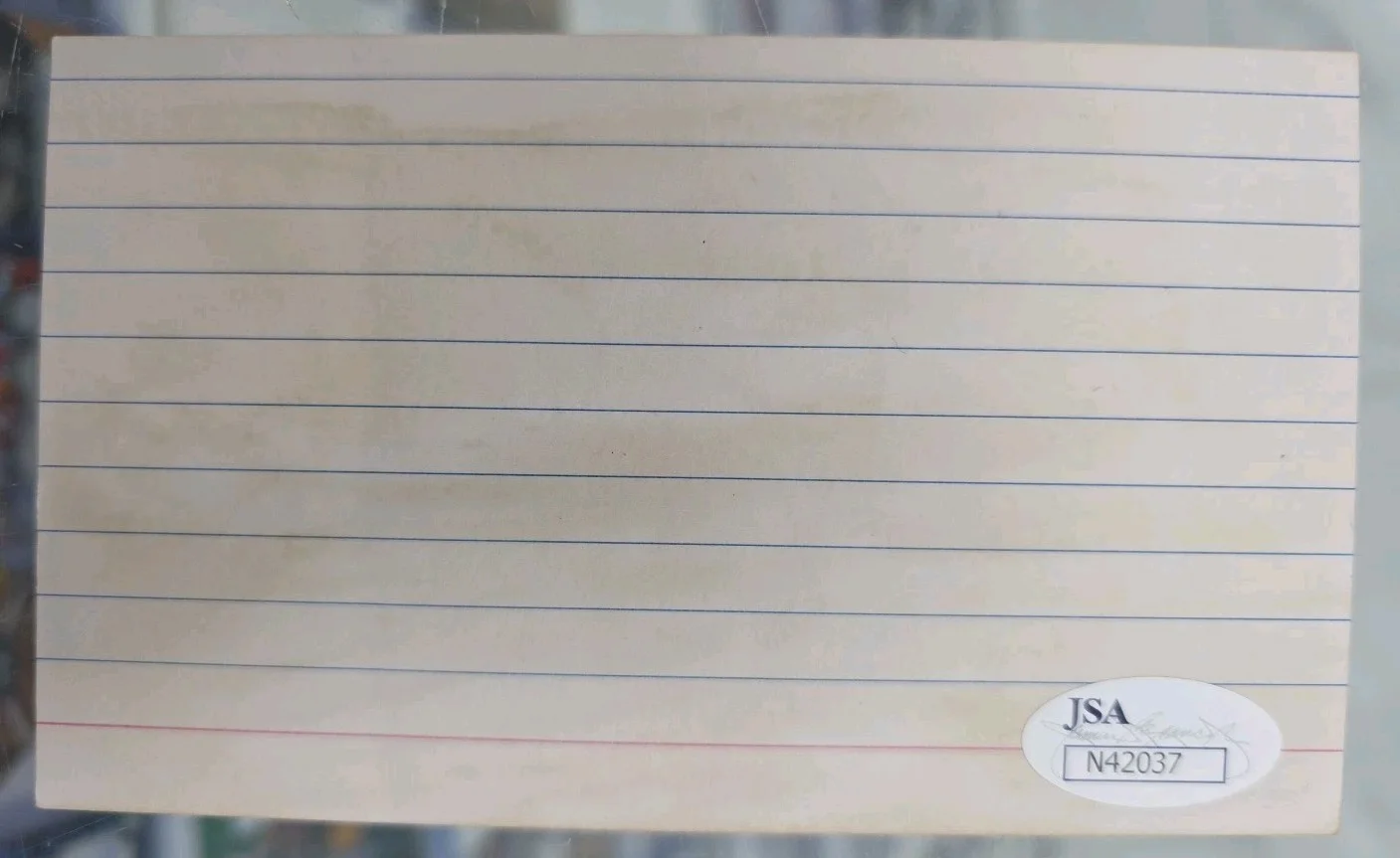 George Burns — George Burns Signed Index Card JSA Certified "Oh, God!" Movies, изображение 2