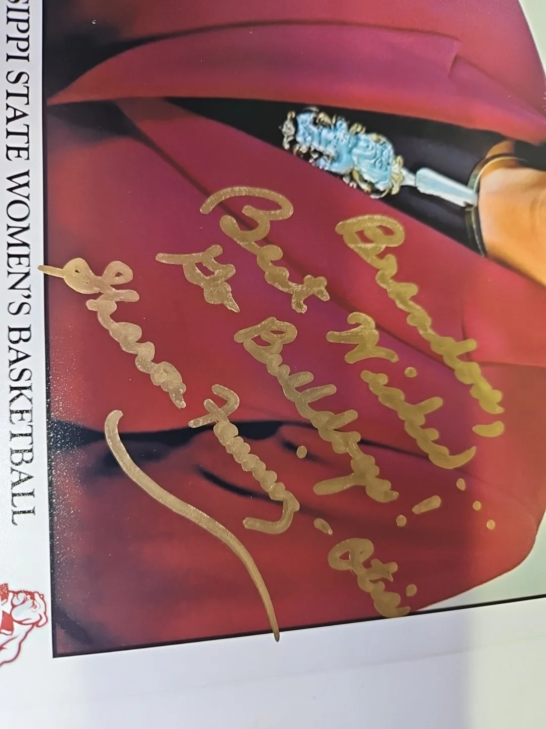 Sharon Fanning Autograph Mississippi State Bulldogs Women's Head Coach Signature, изображение 2