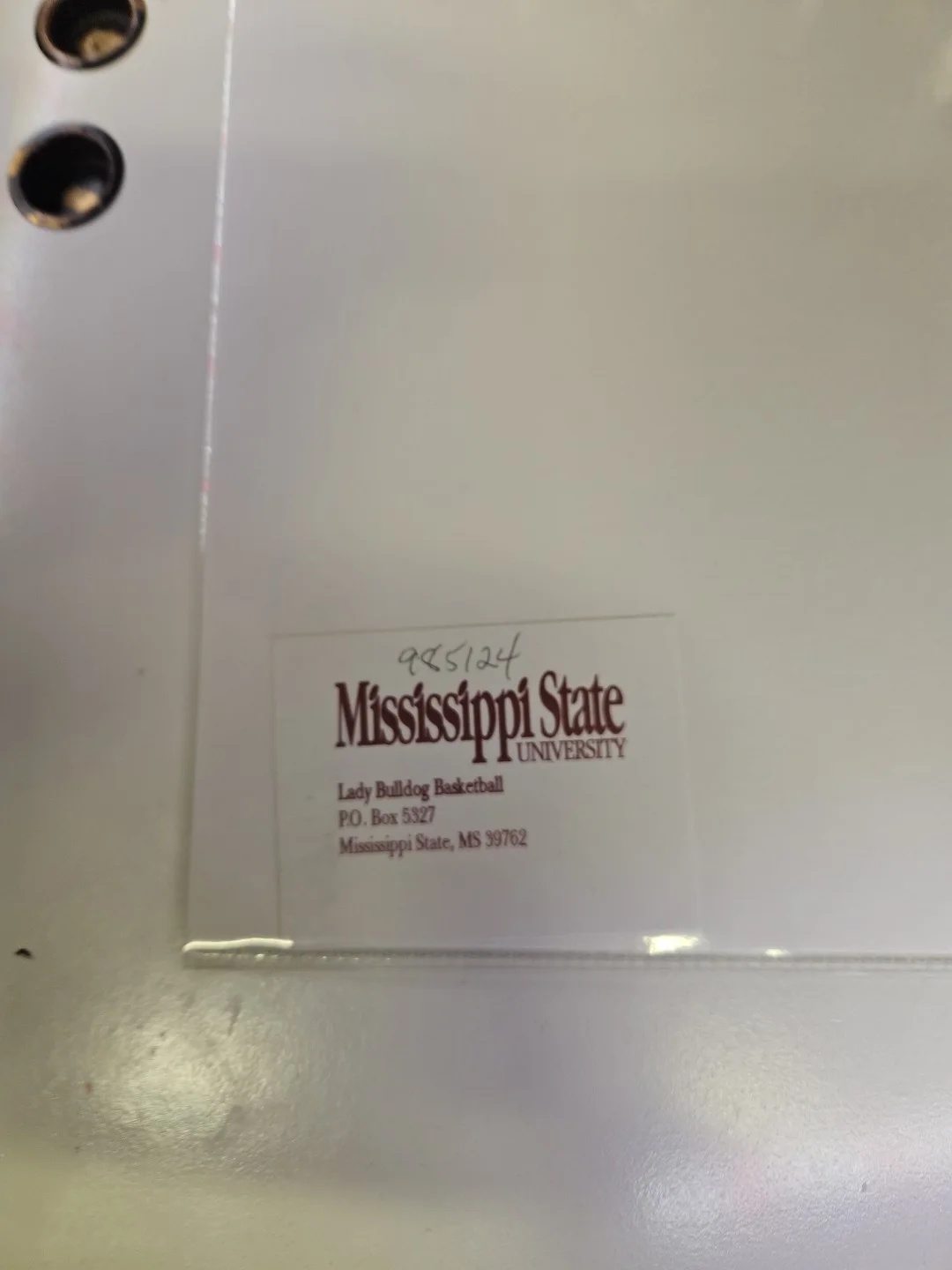 Sharon Fanning Autograph Mississippi State Bulldogs Women's Head Coach Signature, изображение 3