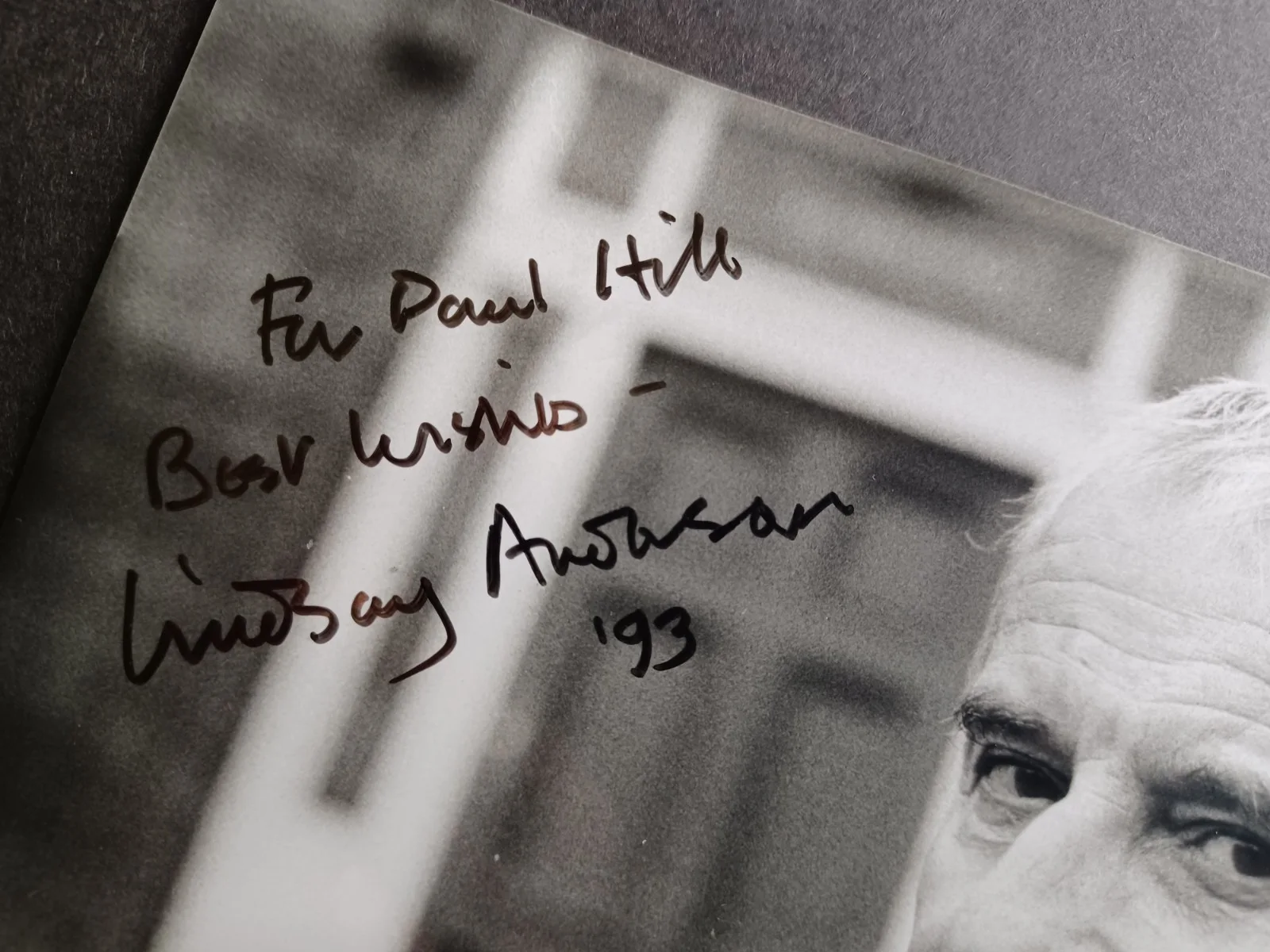 Lindsay Anderson (d. 1994) Signed 5x7 Photo - Director, Filmmaker, Actor, изображение 2