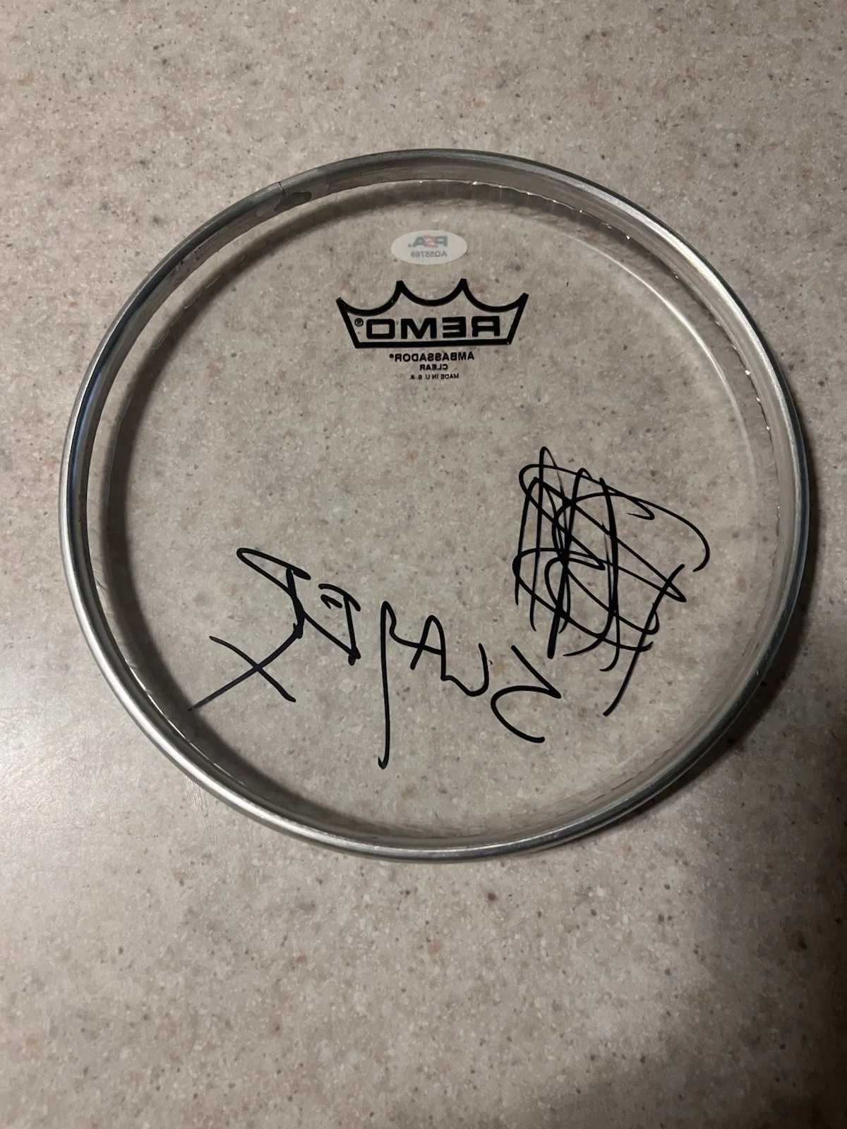 Paul Bostaph Signed Drumhead PSA / DNA COA Slayer Kerry King Autograph Auto, image 4