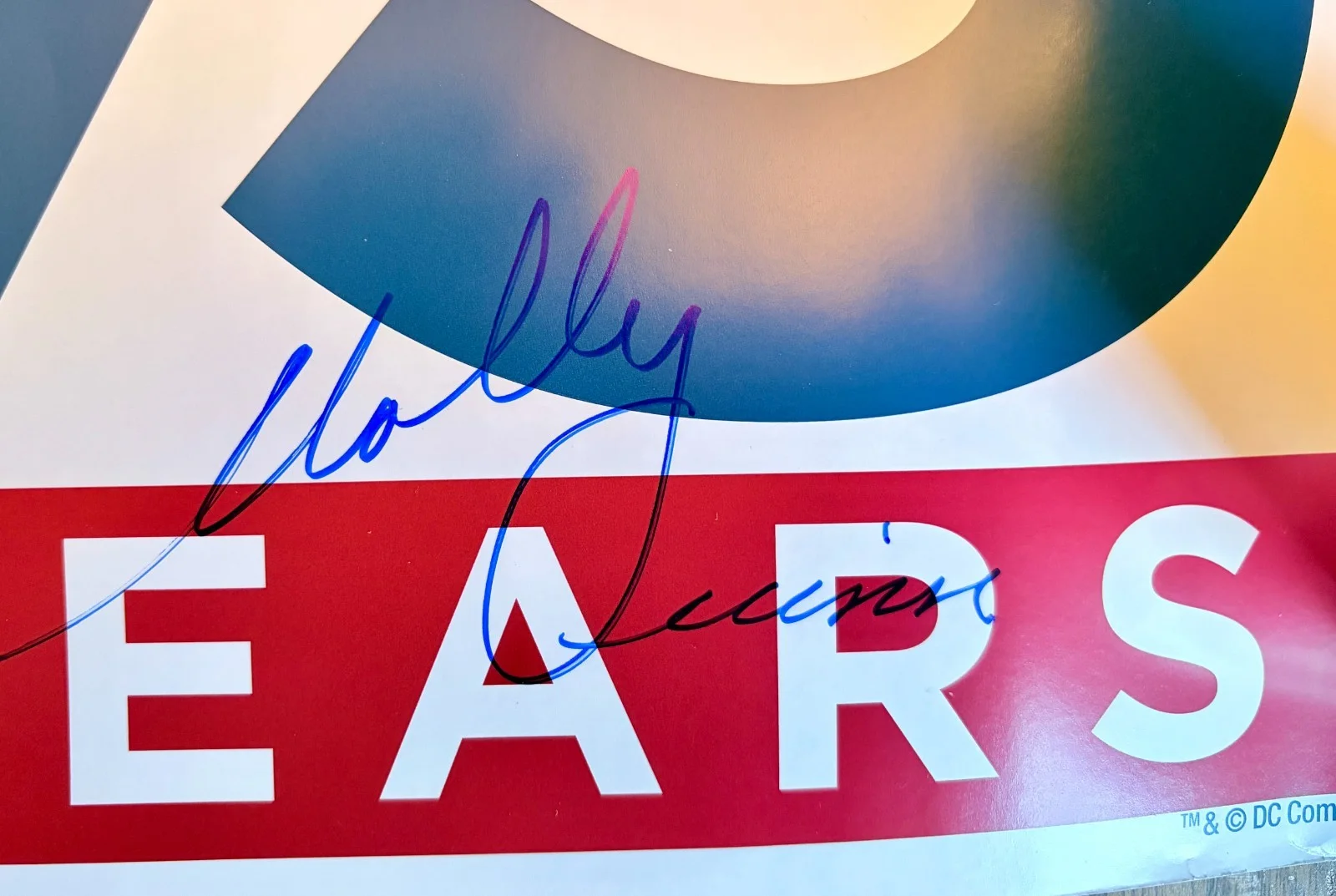 Henry Cavill — Superman 75 Years Comic Con Poster Cast x6 Signed DC Comics Tim Daly PSA/DNA, image 5