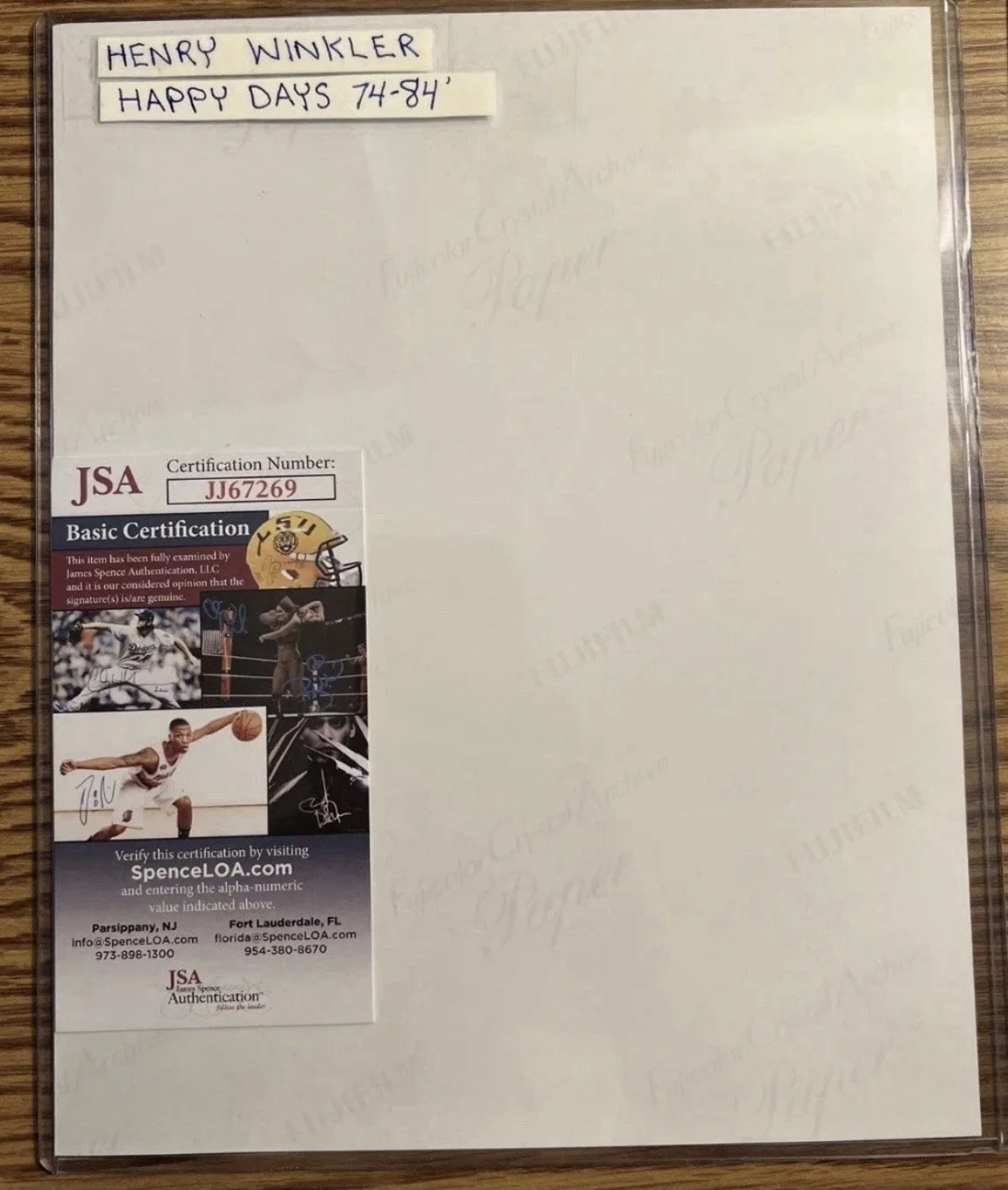 HENRY WINKLER HAPPY DAYS “FONZIE” JSA CERTIFIED SIGNED 8x10 PHOTO 1000% AUTH, изображение 3