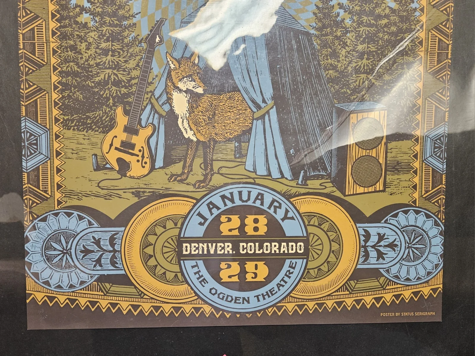 53/300 Signed Ltd Ed TREY ANASTASIO BAND Concert Poster Denver Colorado FOX TENT, изображение 4