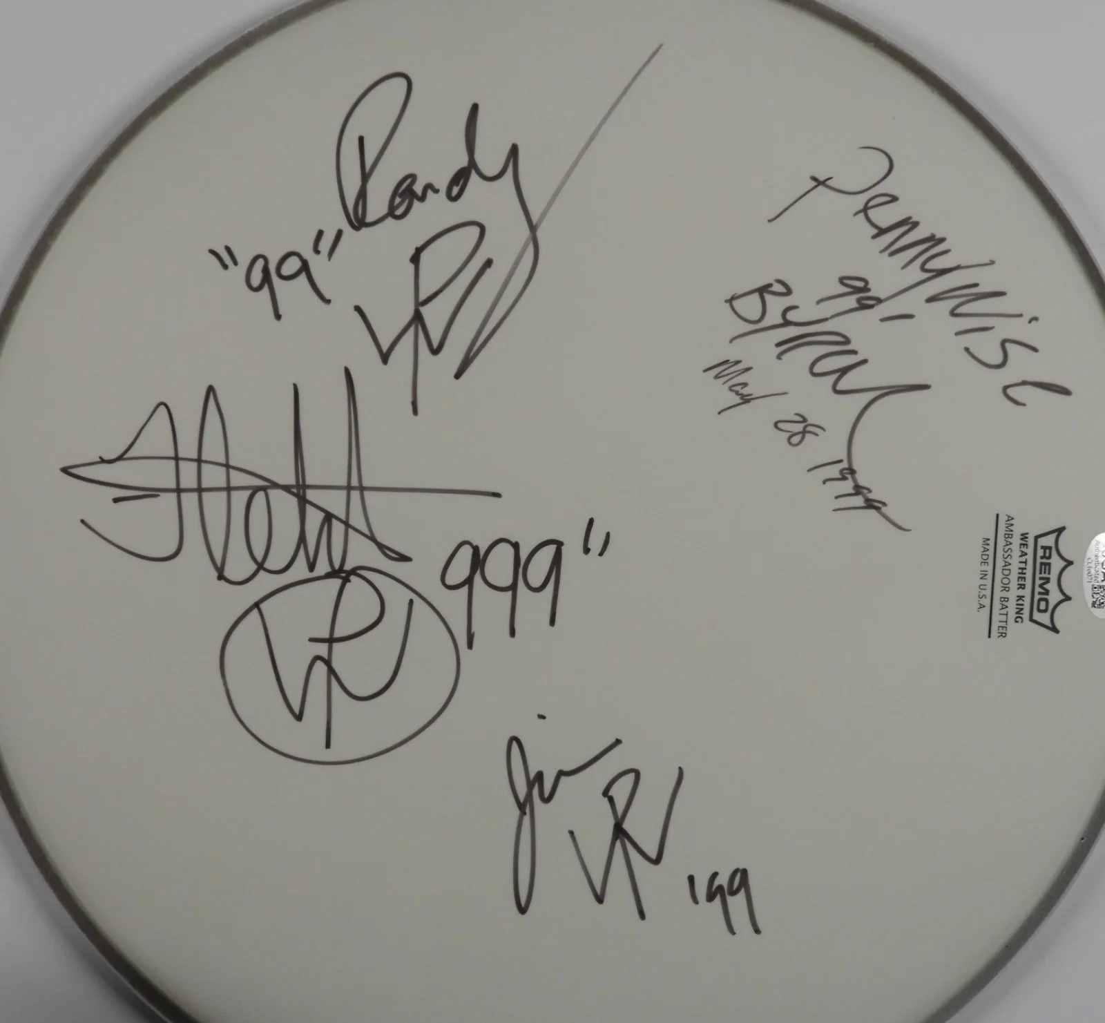 Pennywise Band JSA Autograph Signed Drum Head 14", image 2
