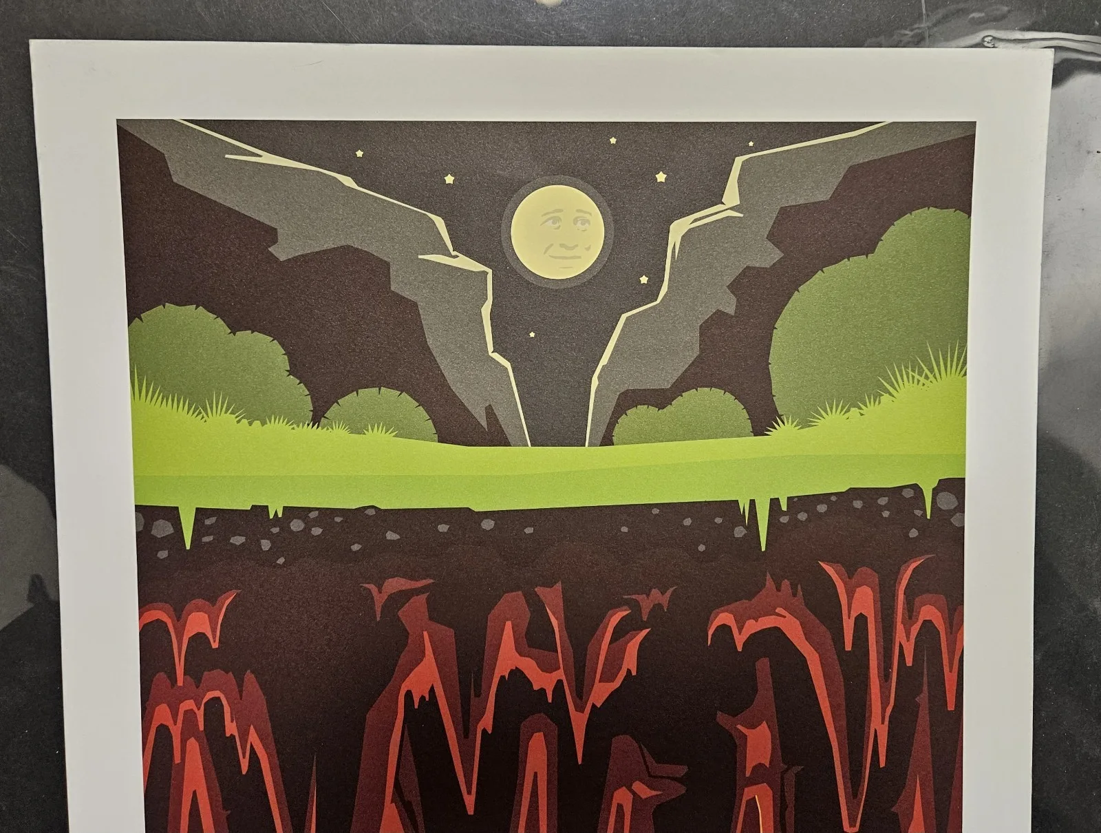 Ltd Ed 700 PHISH It's Later Than CAVE Art Print Concert Poster MAINE 2010 SAC, image 2