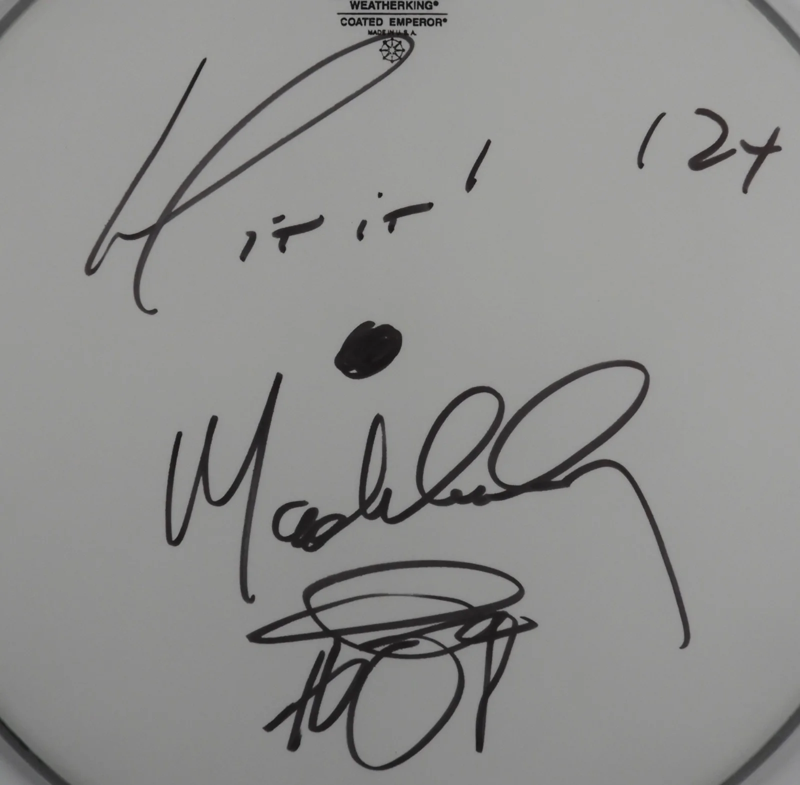 Max Weinberg JSA Signed Autograph Drumhead Bruce Springsteen and the E Street, image 2