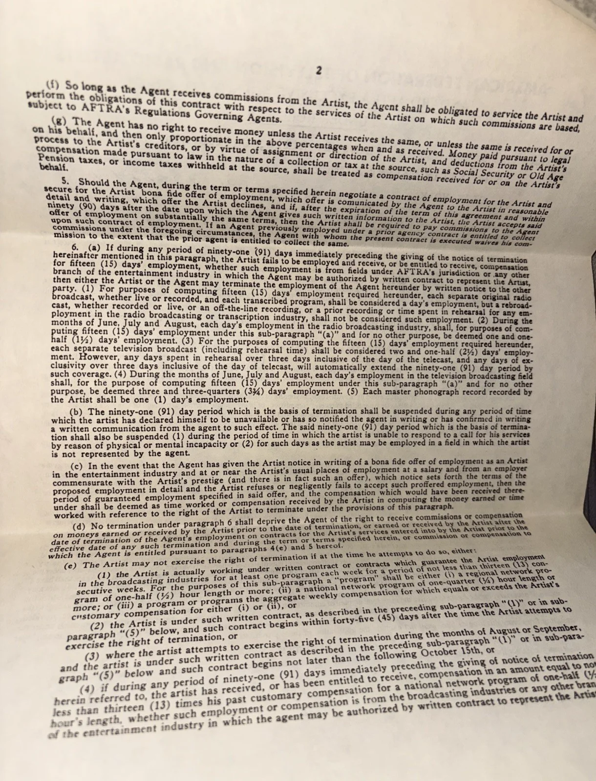 Dick York — Dick York Signed Sue Goldin Agency Contract JSA & Beckett Certified, image 4
