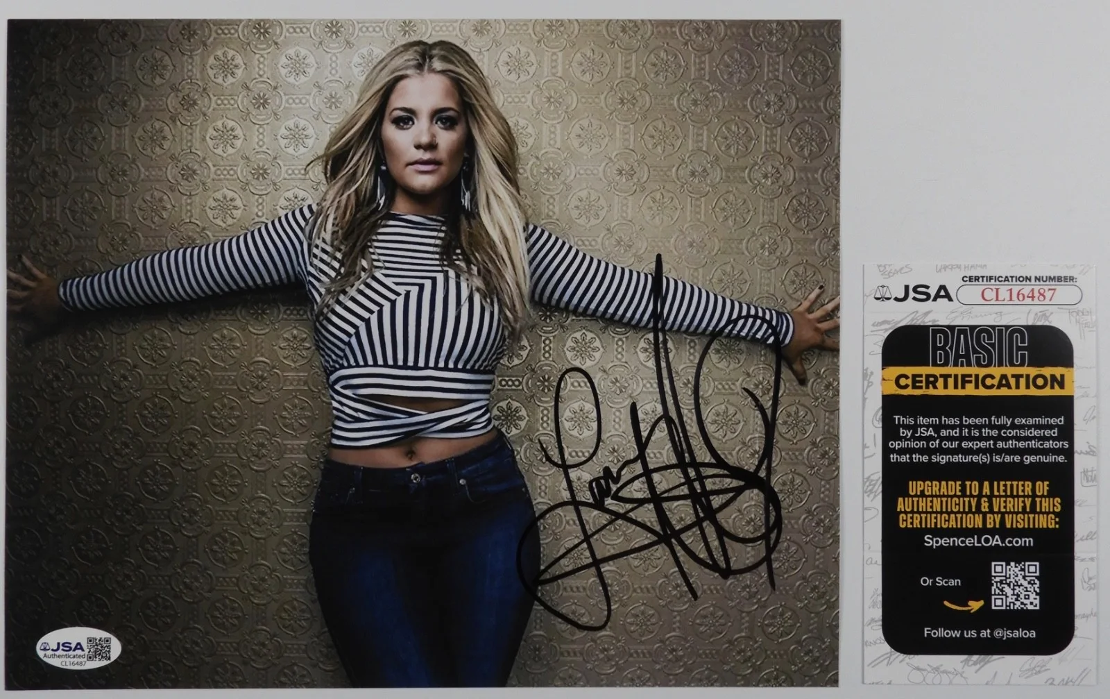 Lauren Alaina JSA Signed Autograph 8 x 10 photo Country, изображение 2