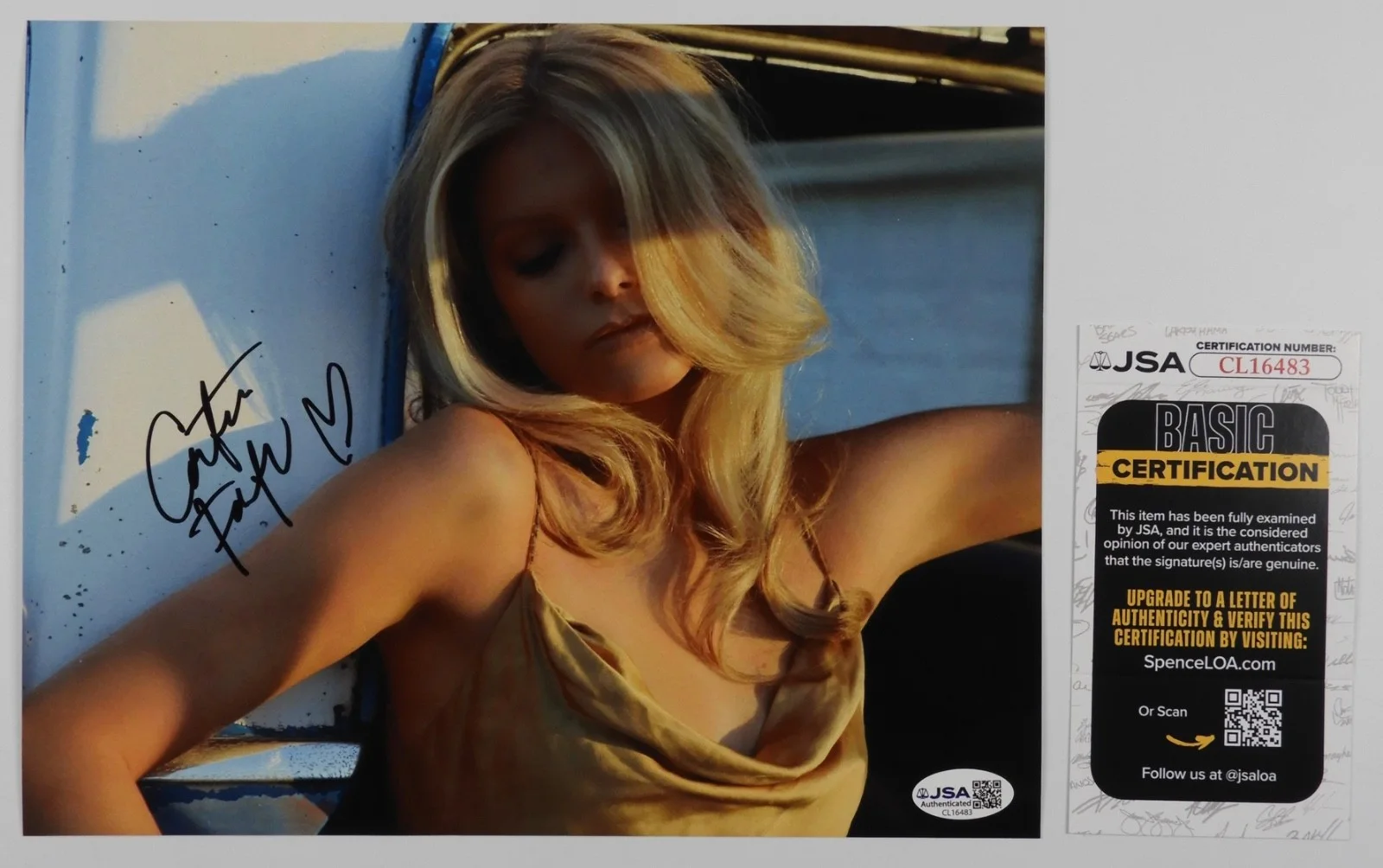 Carter Faith JSA Signed Autograph 8 x 10 Photo Country Music Star, изображение 2